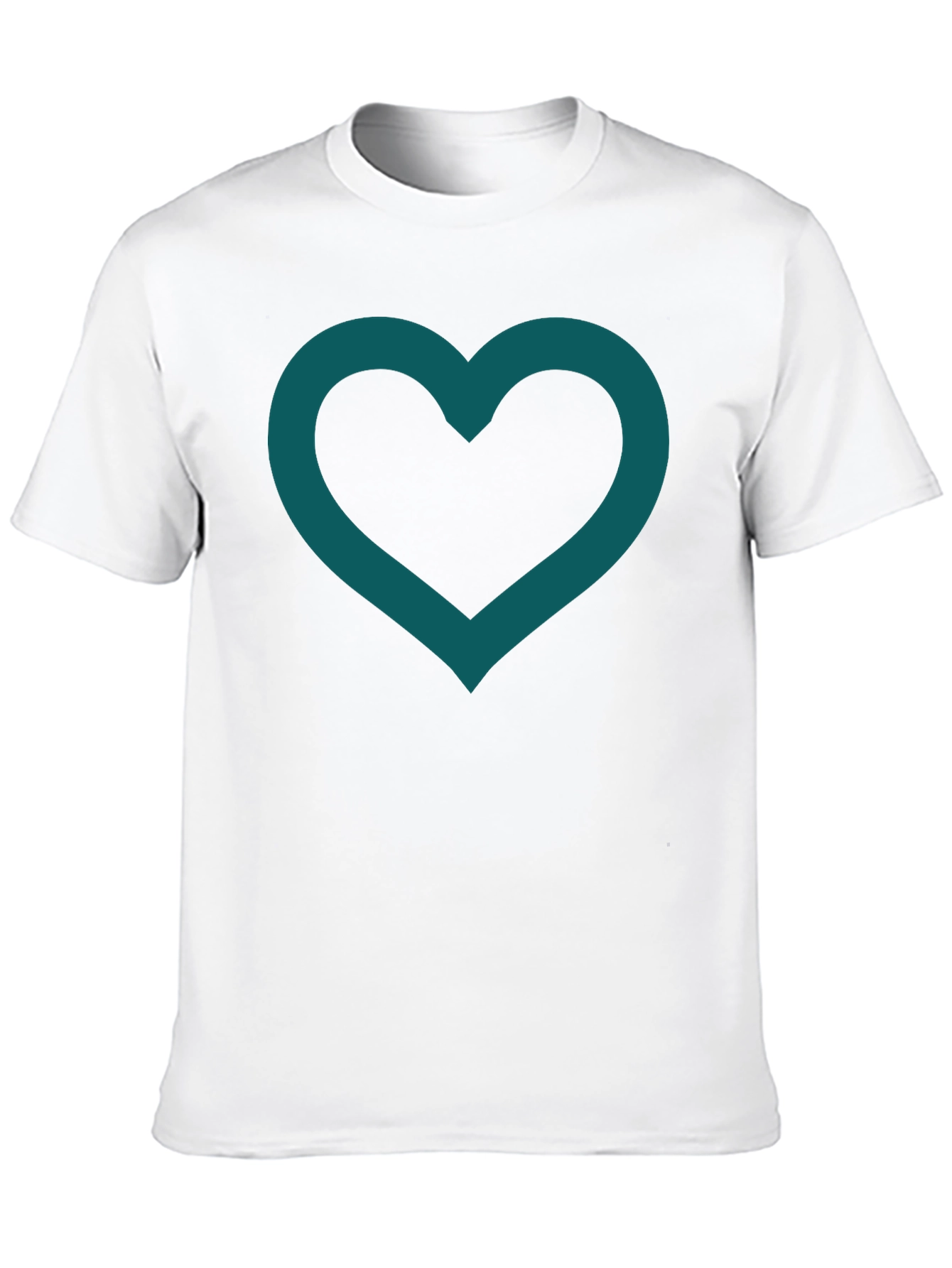 Heart Outline Tee - Modern Minimalist Design