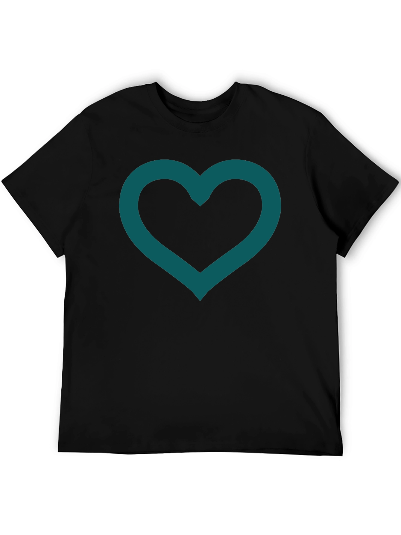 Heart Outline Tee - Modern Minimalist Design