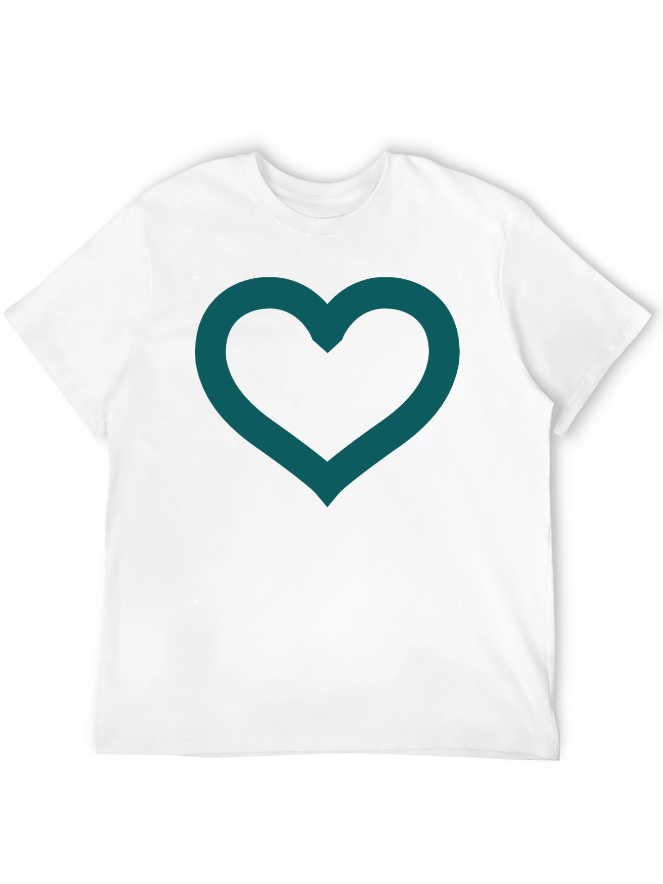 Heart Outline Tee - Modern Minimalist Design
