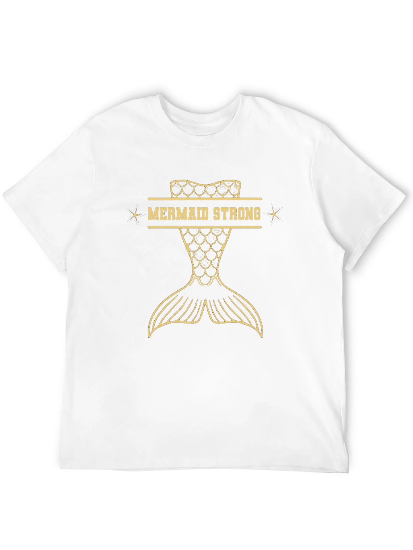Mermaid Strong Graphic T-Shirt - Black Cotton Tee