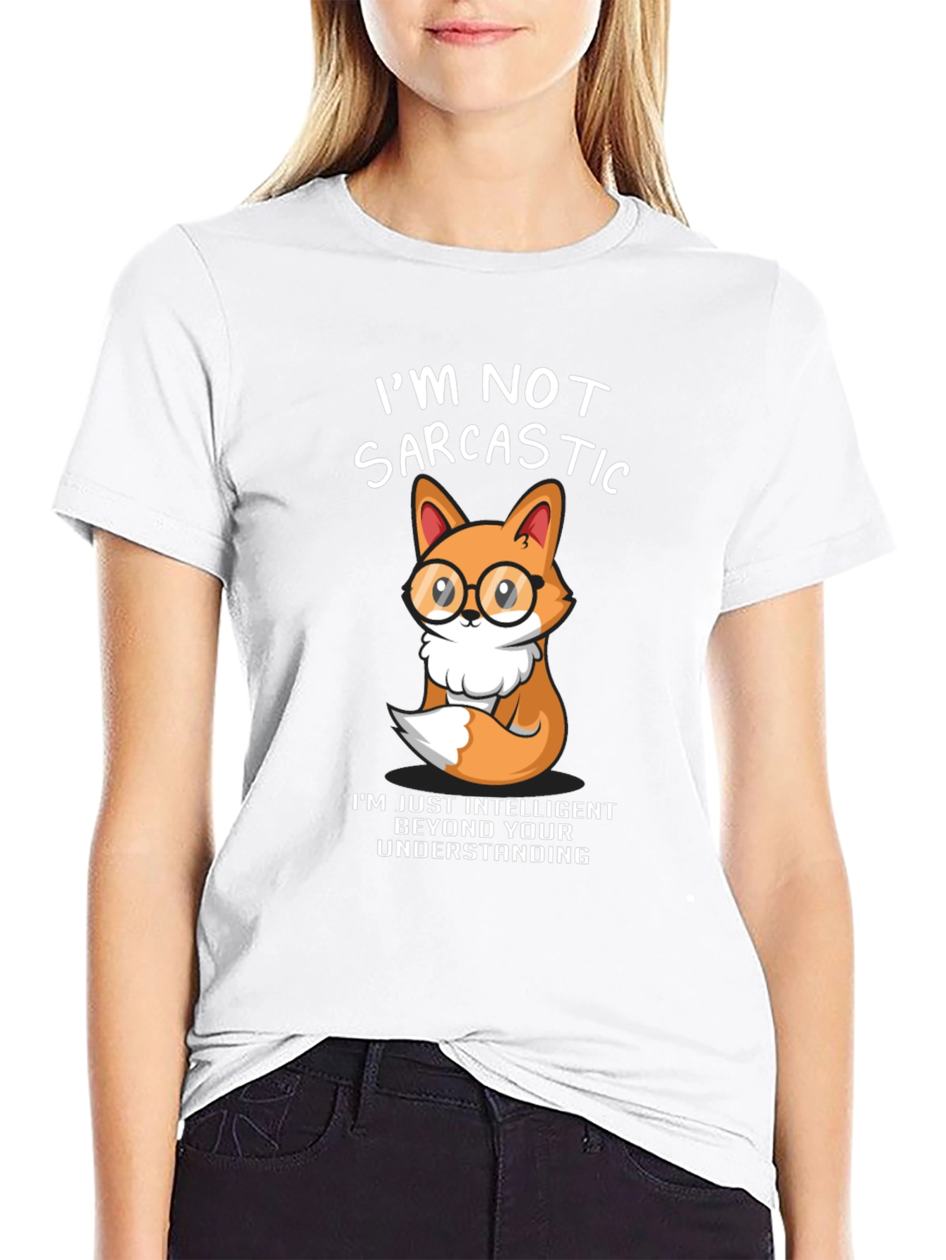Sarcastic Fox Graphic T-Shirt