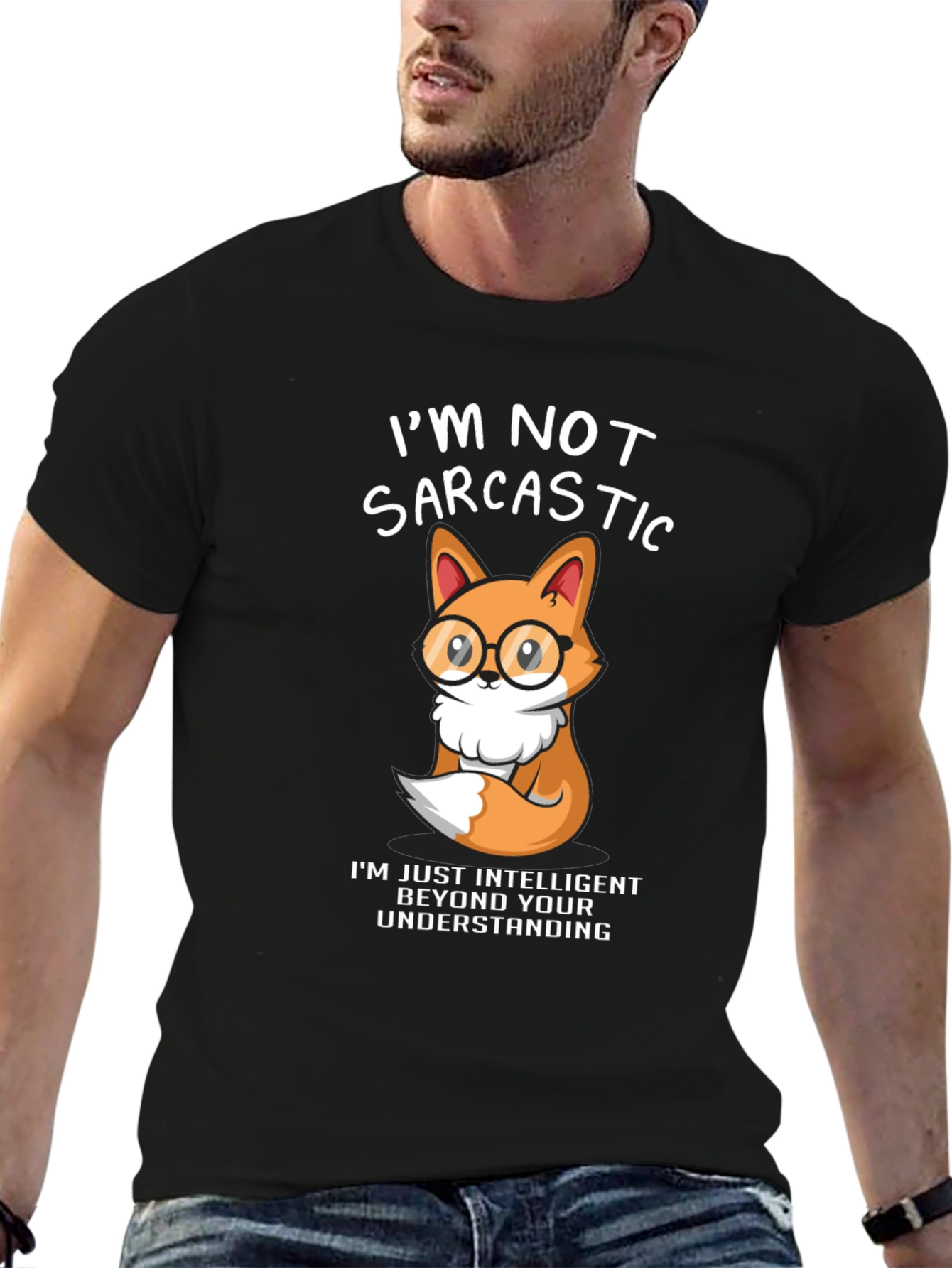 Sarcastic Fox Graphic T-Shirt