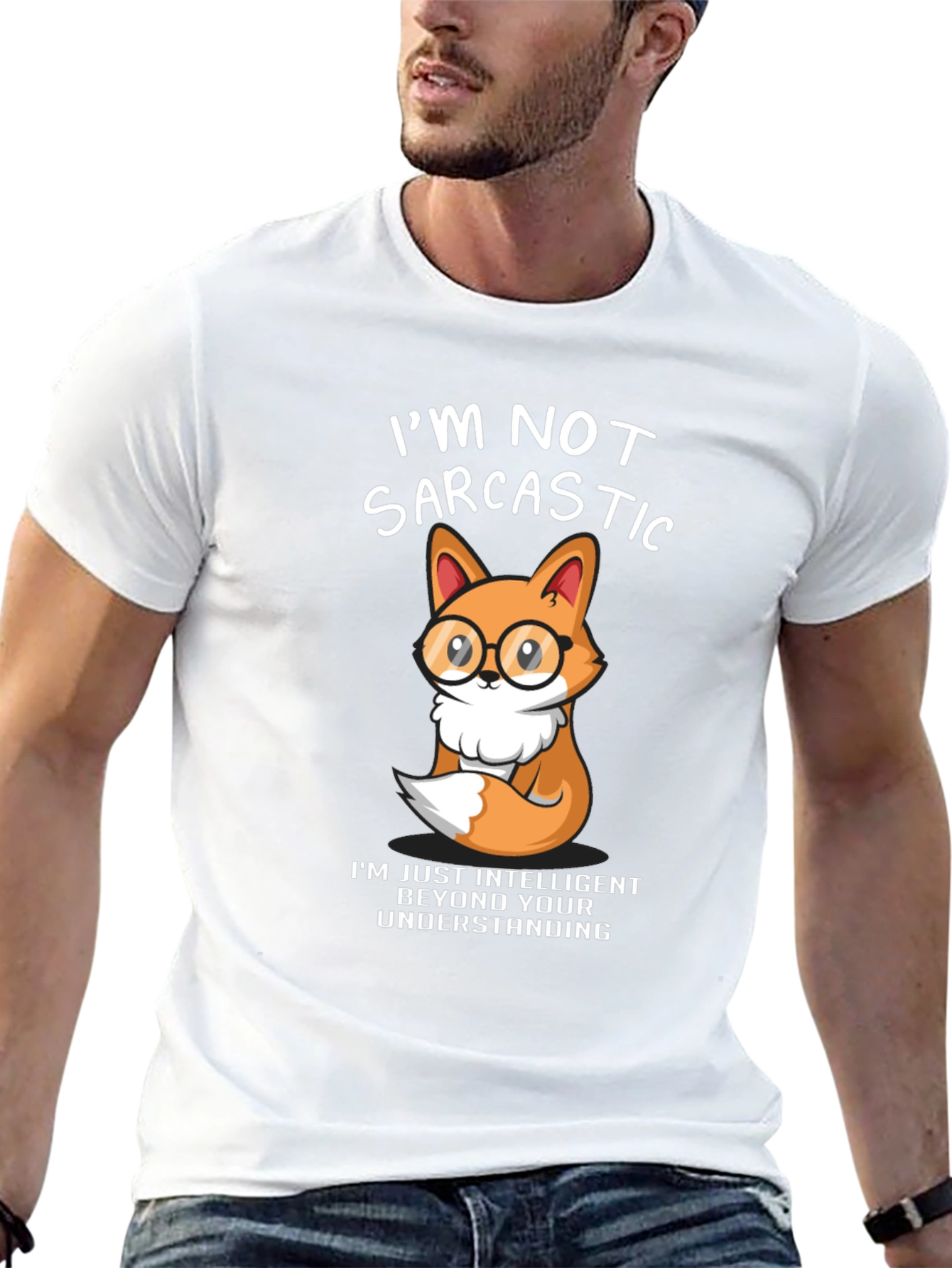 Sarcastic Fox Graphic T-Shirt