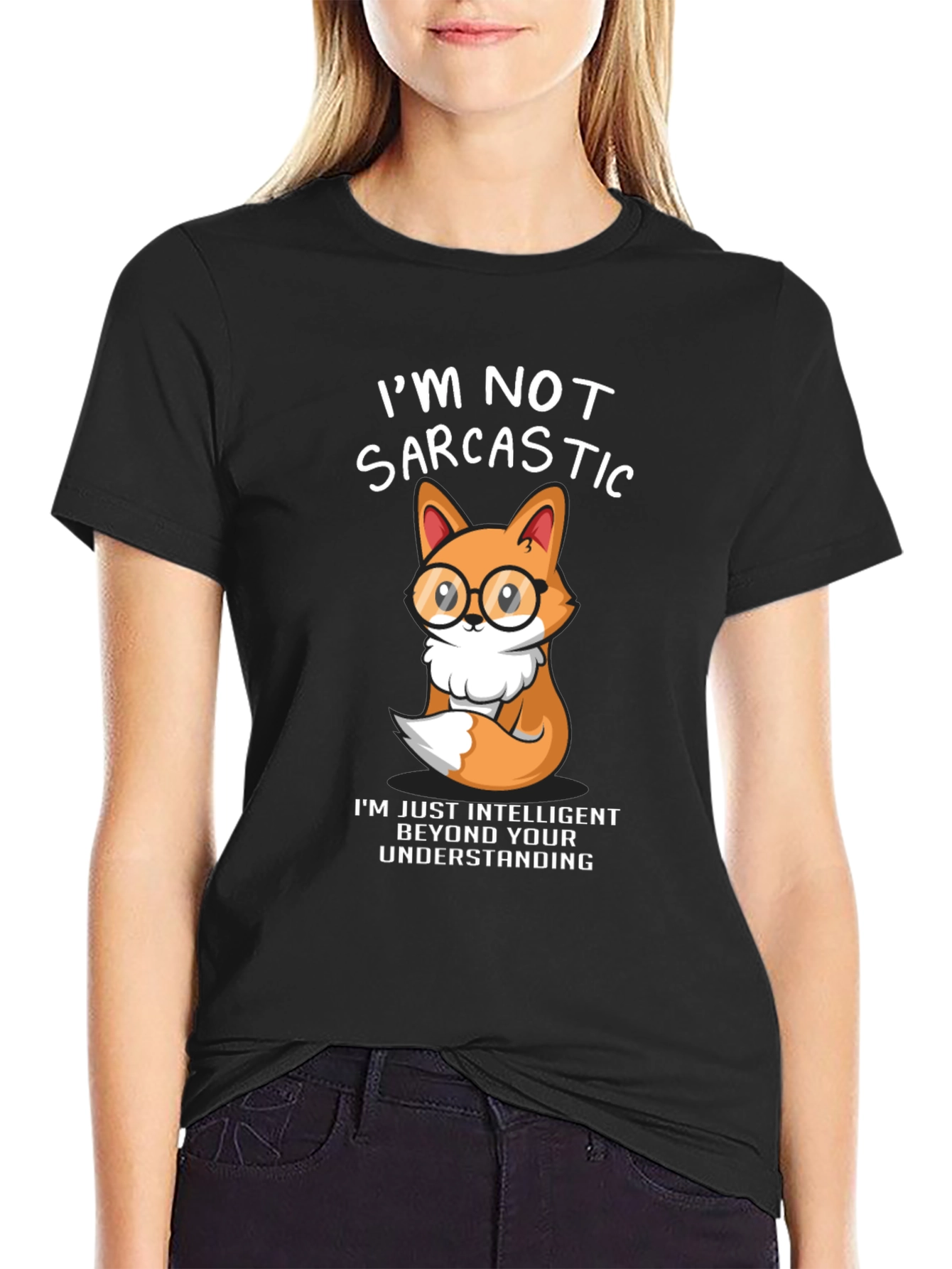Sarcastic Fox Graphic T-Shirt
