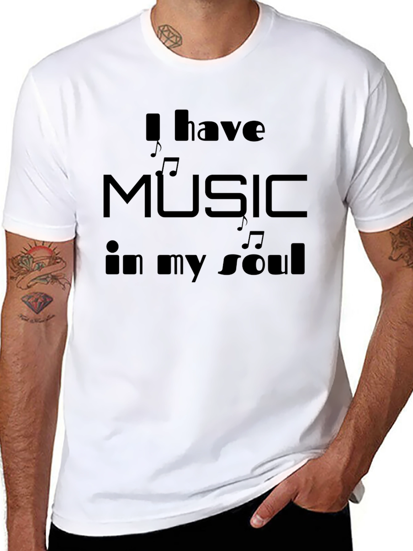 Music in My Soul Black Graphic Tee