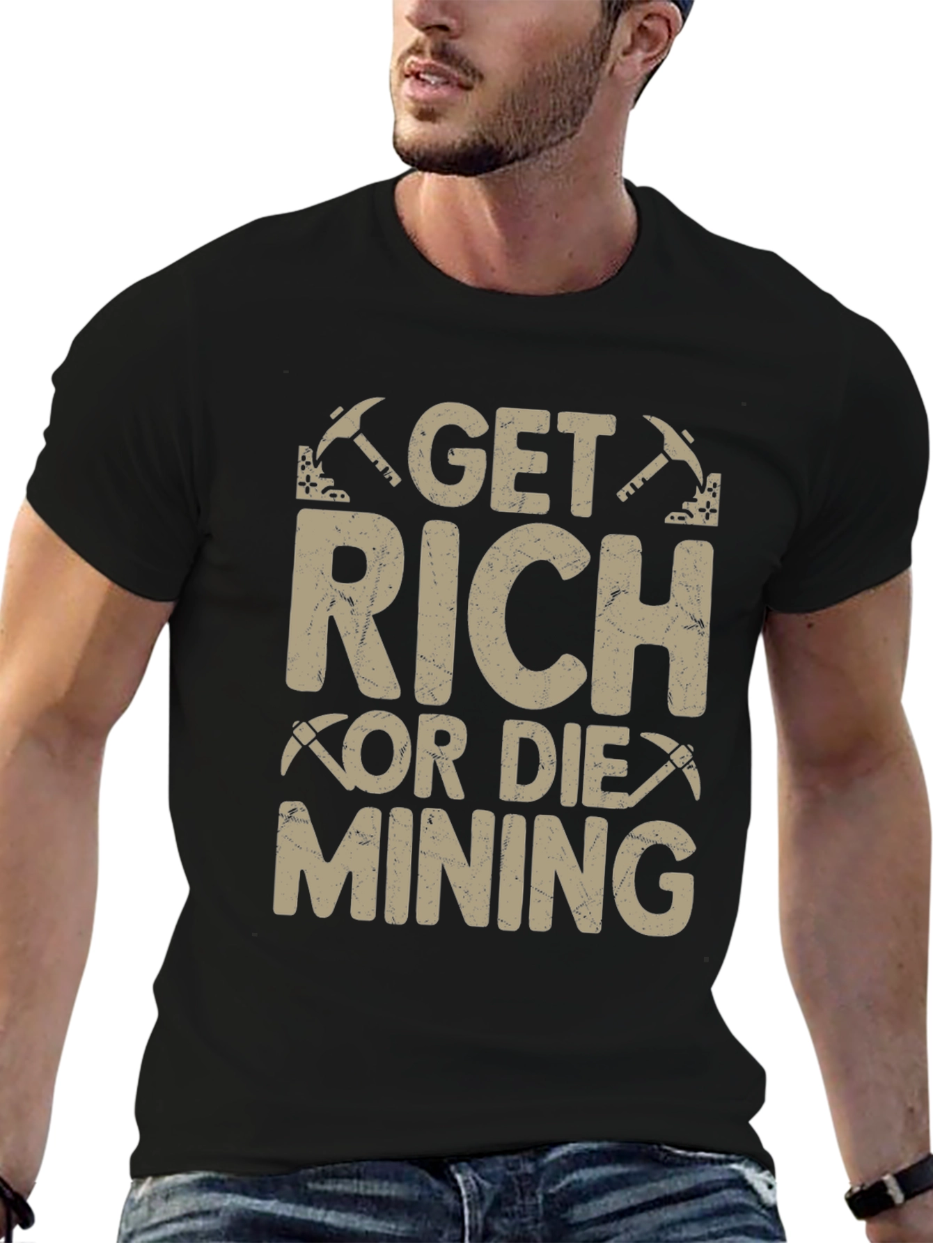 Get Rich or Die Mining T-Shirt