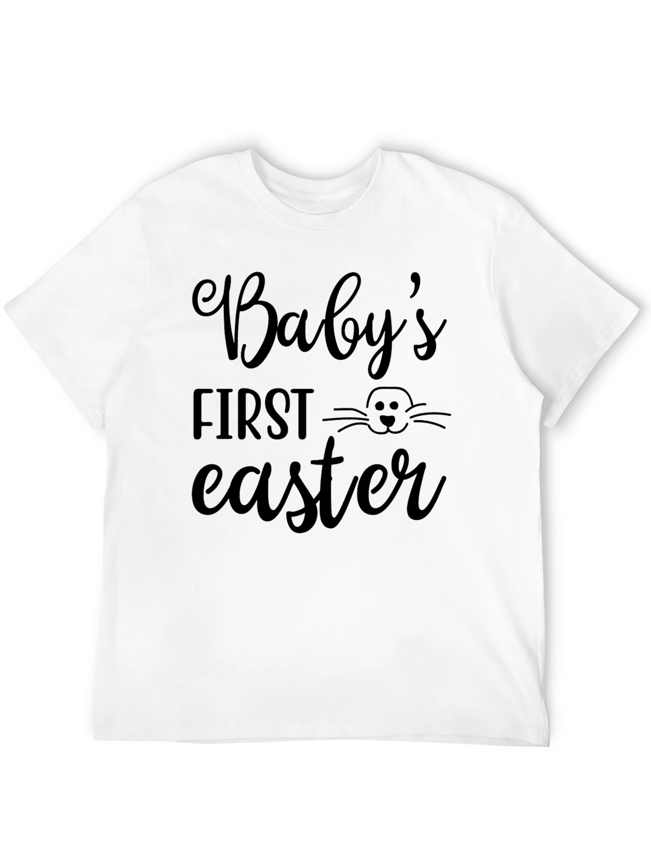Babys First Easter T-Shirt - Cute Bunny Design