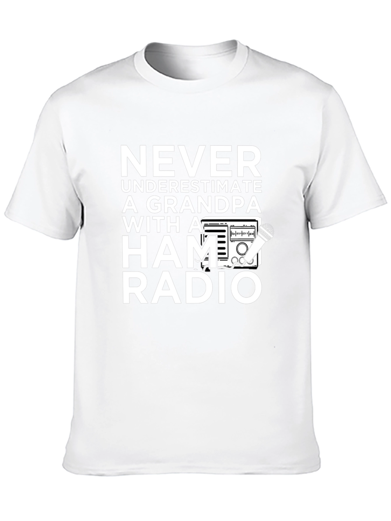 Grandpa Ham Radio T-Shirt - Never Underestimate