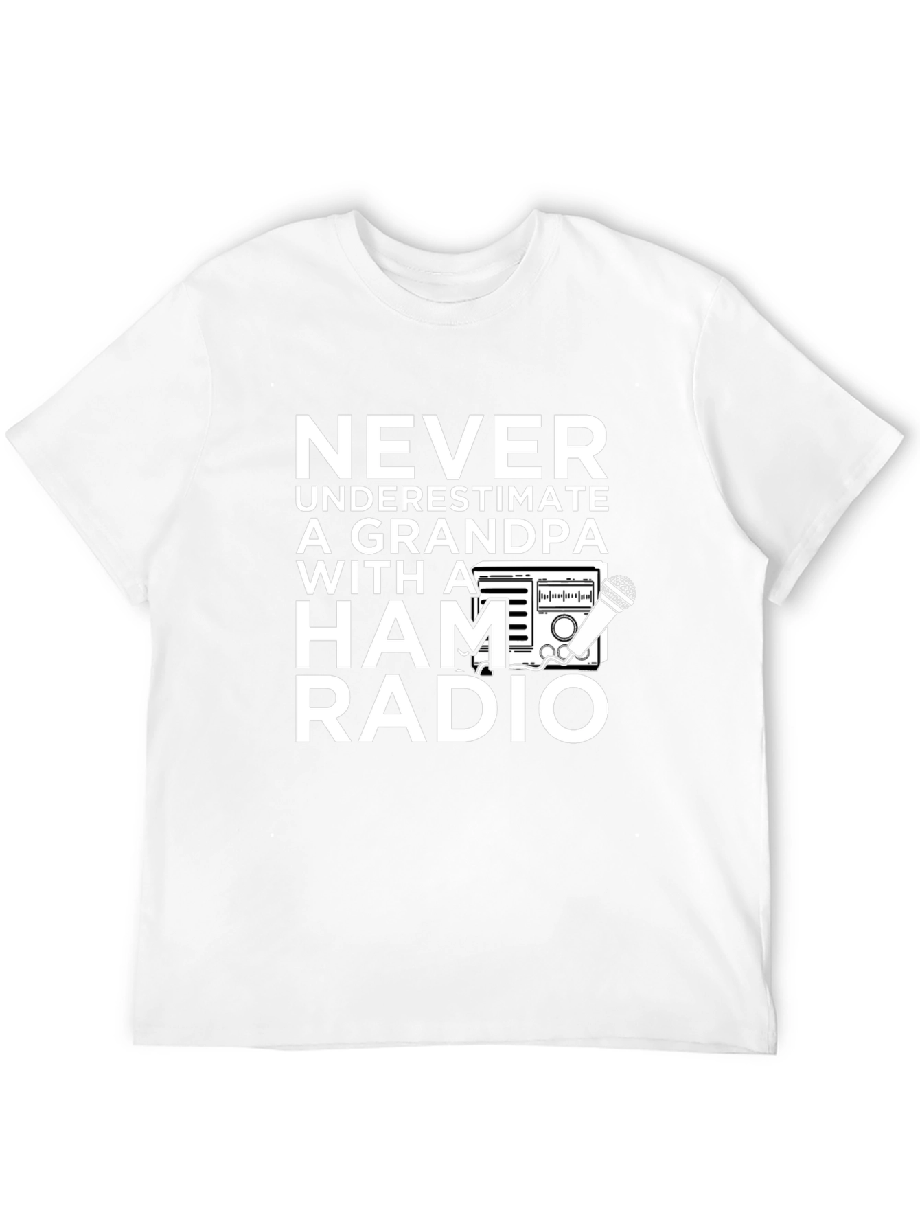 Grandpa Ham Radio T-Shirt - Never Underestimate