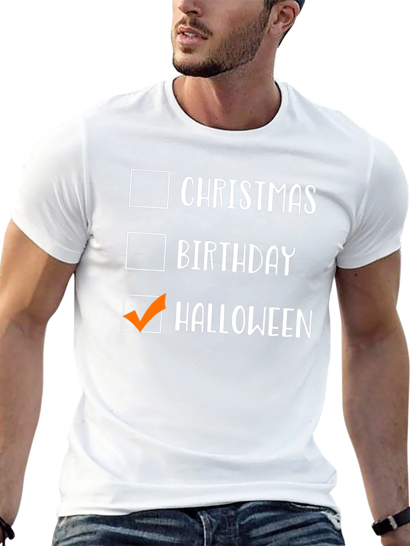 Halloween Checkbox Graphic Tee