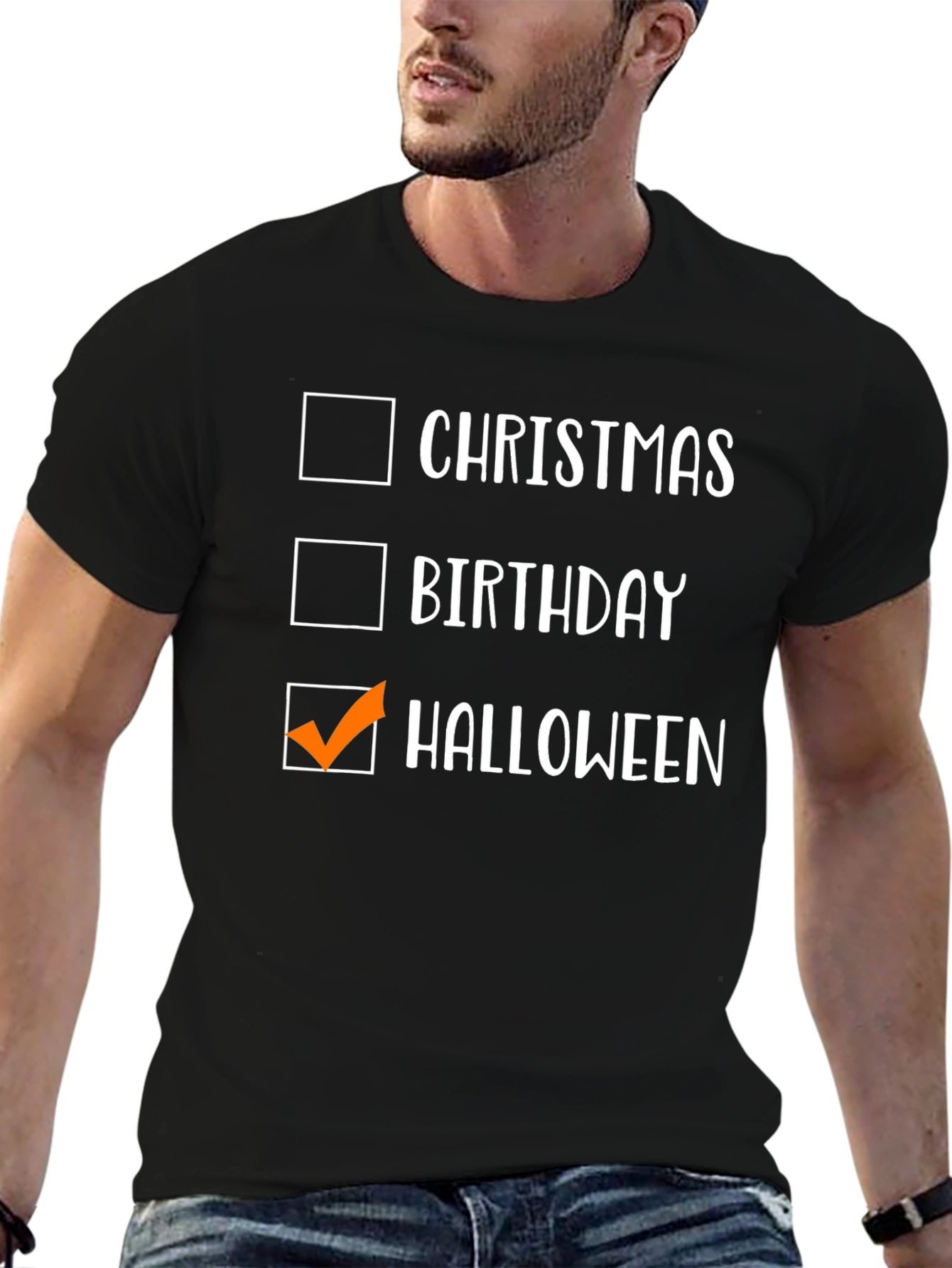 Halloween Checkbox Graphic Tee