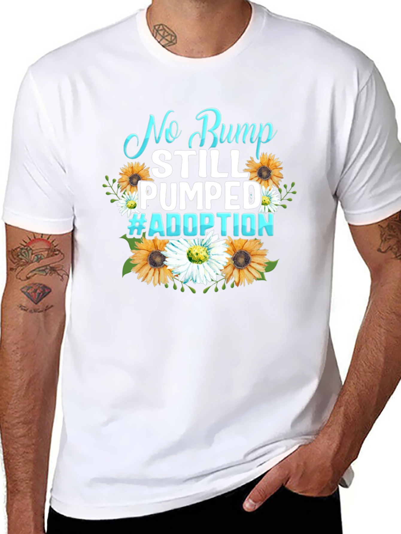 No Bump Still Pumped #Adoption Graphic Tee