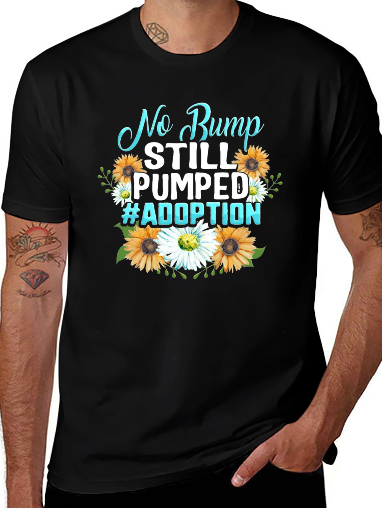 No Bump Still Pumped #Adoption Graphic Tee