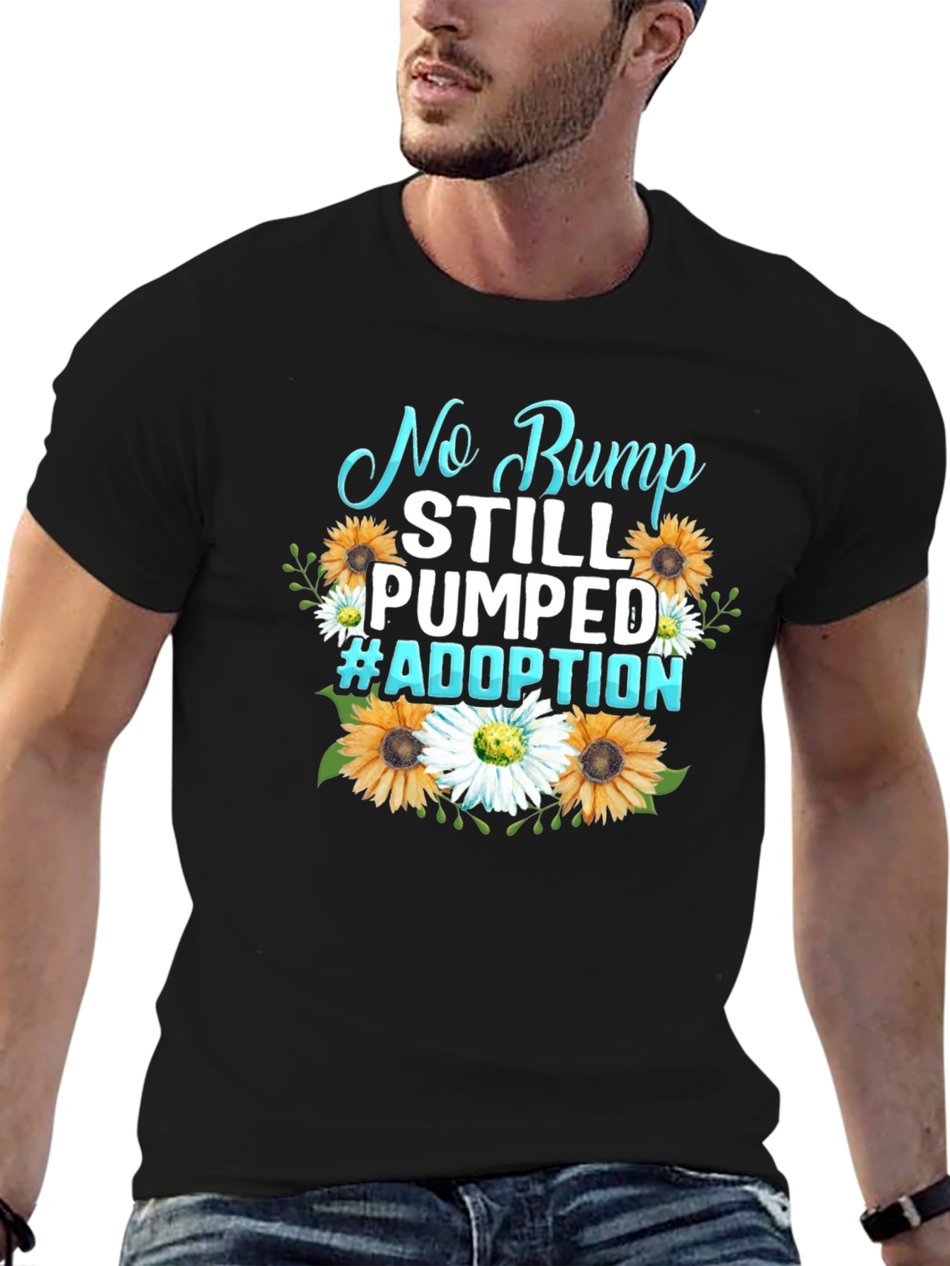 No Bump Still Pumped #Adoption Graphic Tee