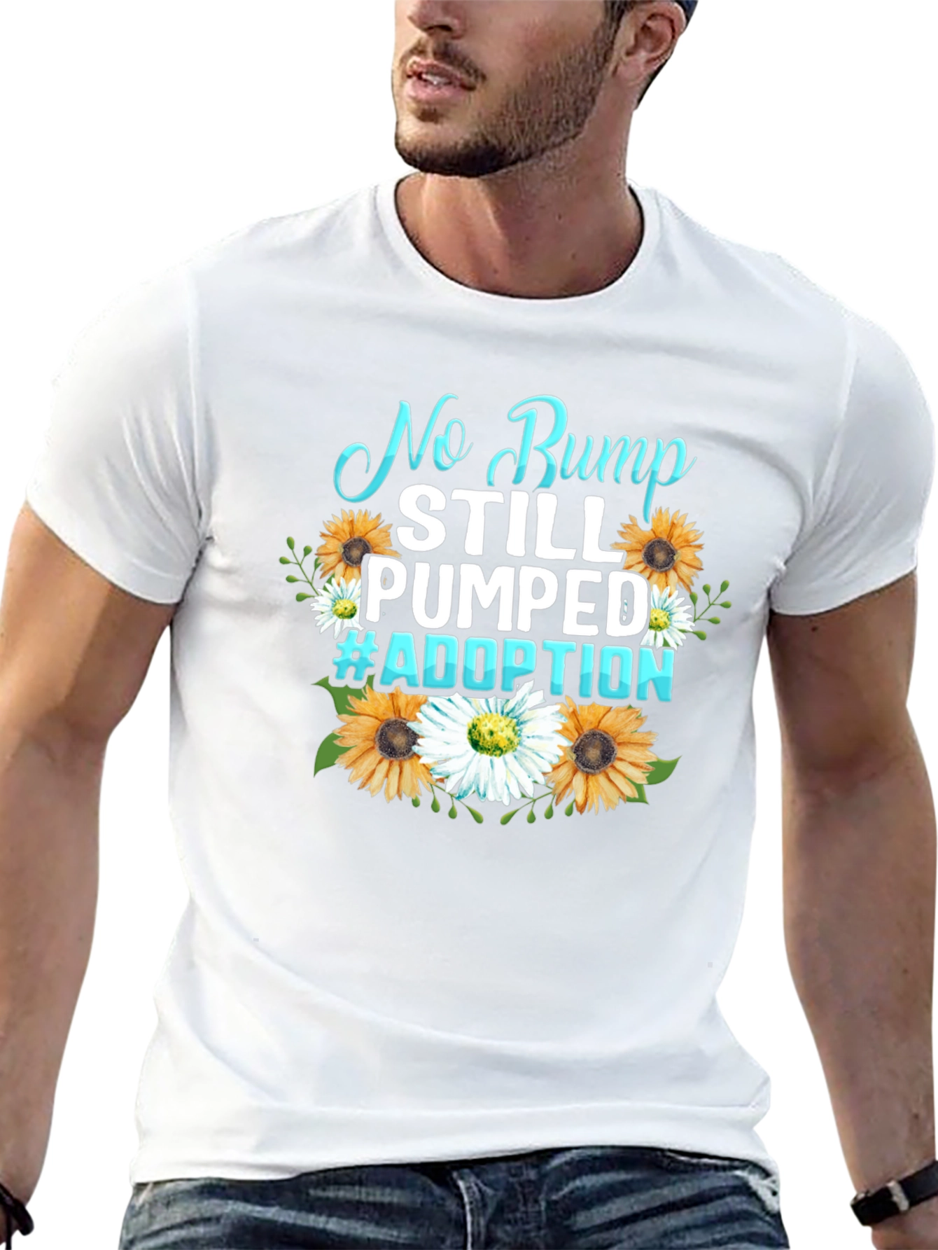 No Bump Still Pumped #Adoption Graphic Tee