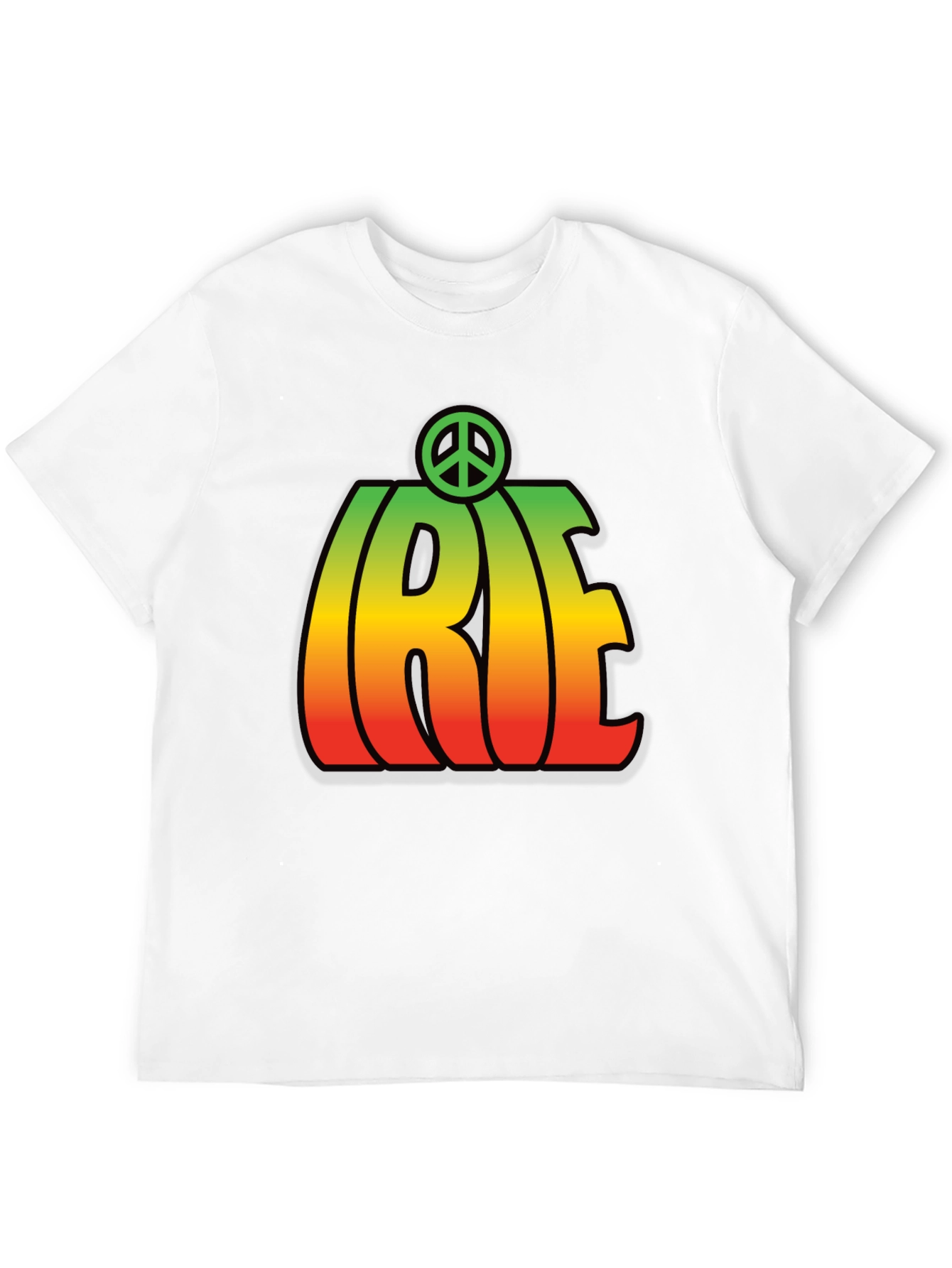 Irie Rasta T-Shirt with Peace Sign Black
