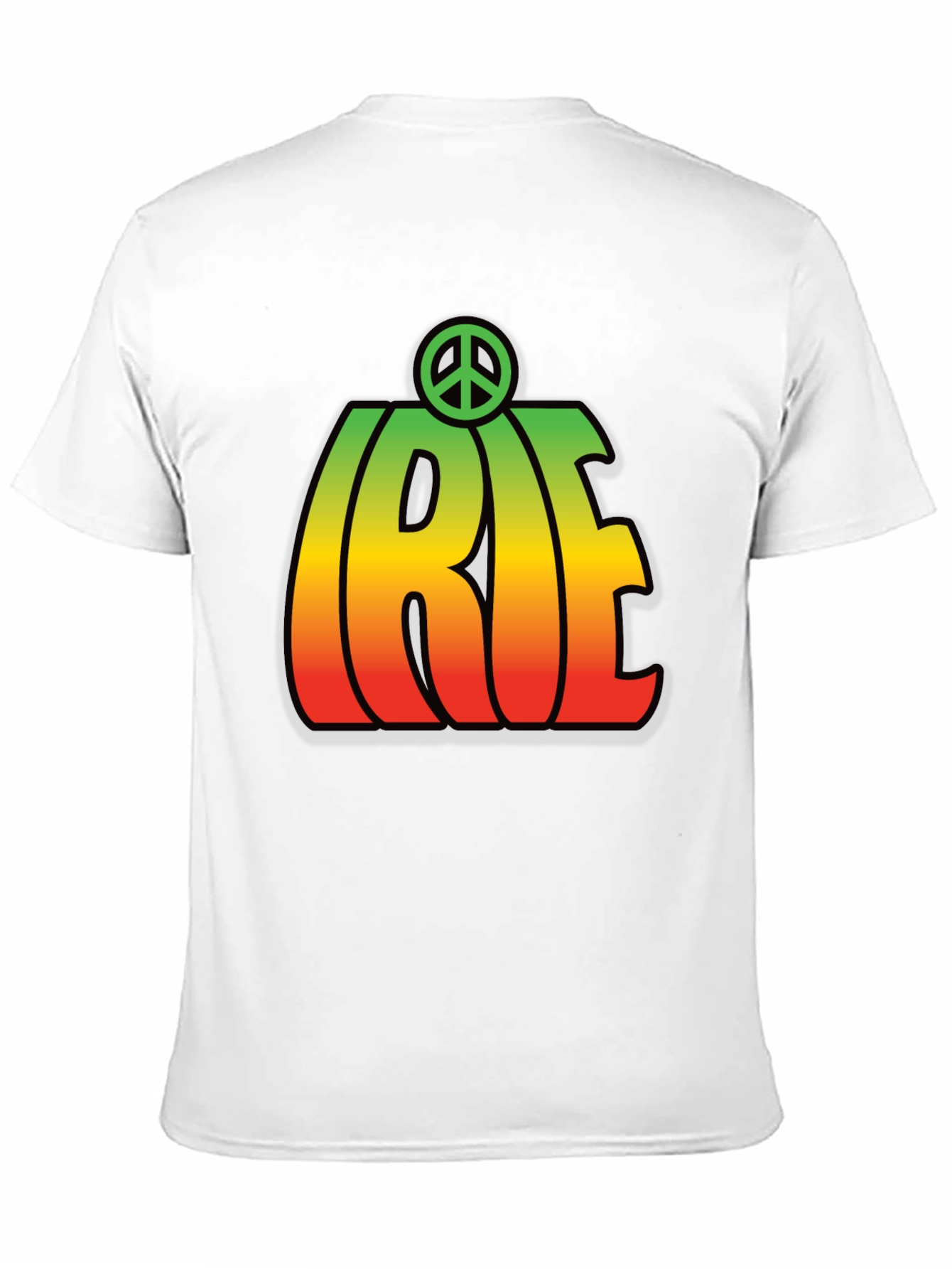 Irie Rasta T-Shirt with Peace Sign Black