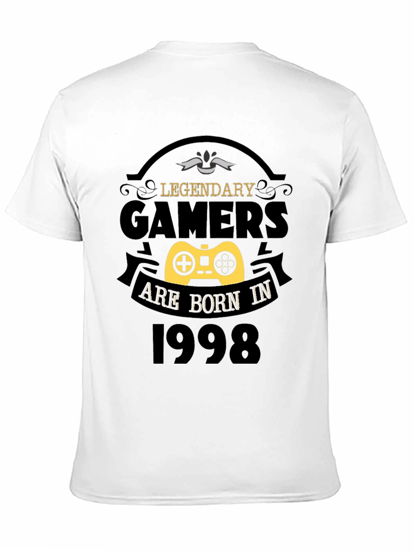 Legendary Gamers Born in 1998 Black T-Shirt