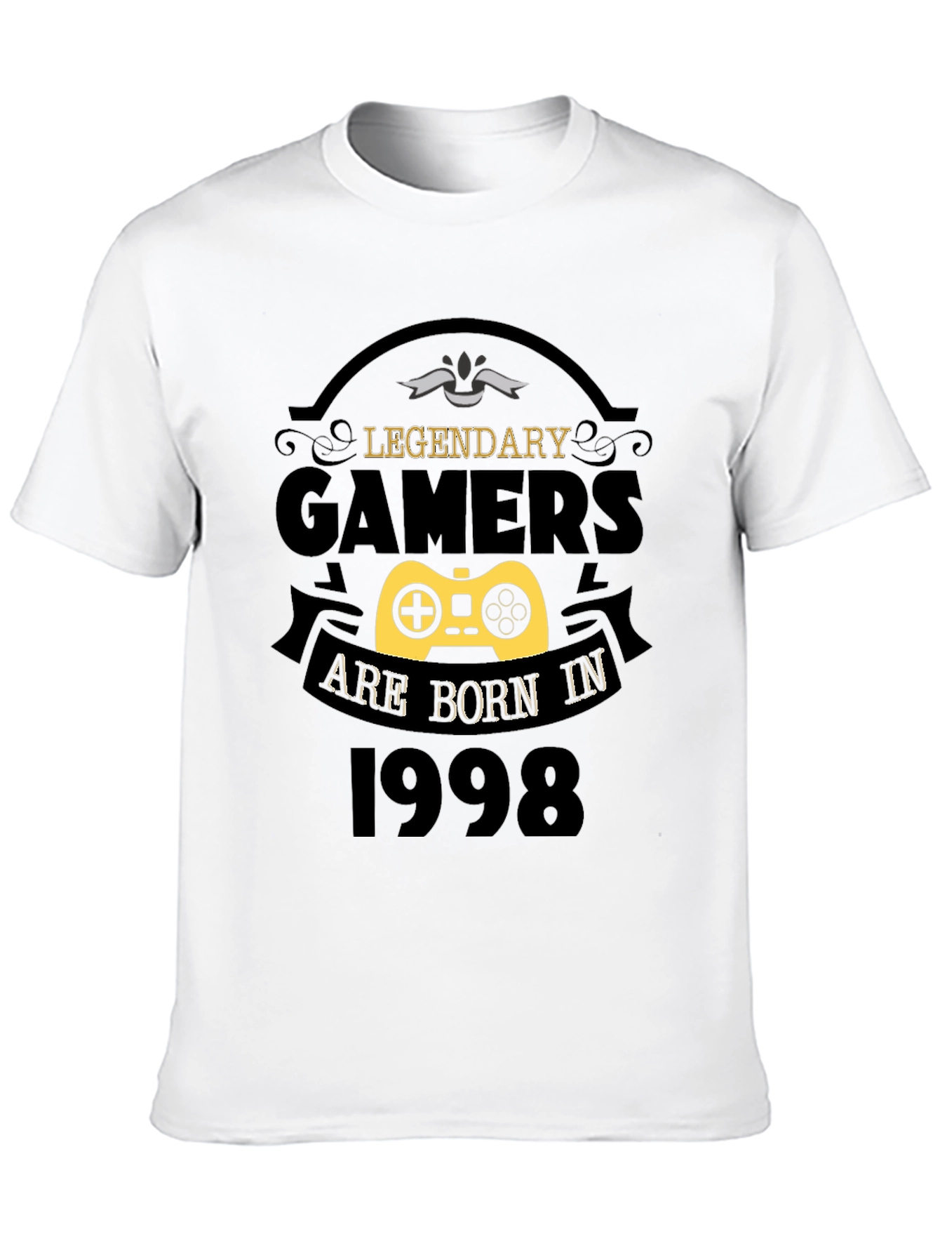 Legendary Gamers Born in 1998 Black T-Shirt