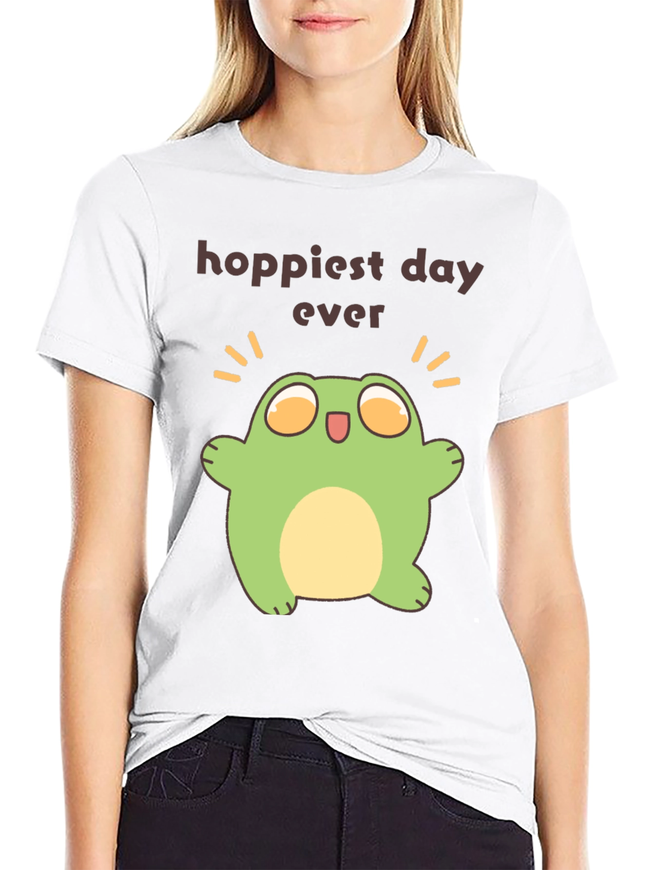 Hoppiest Day Ever Frog T-Shirt - Black