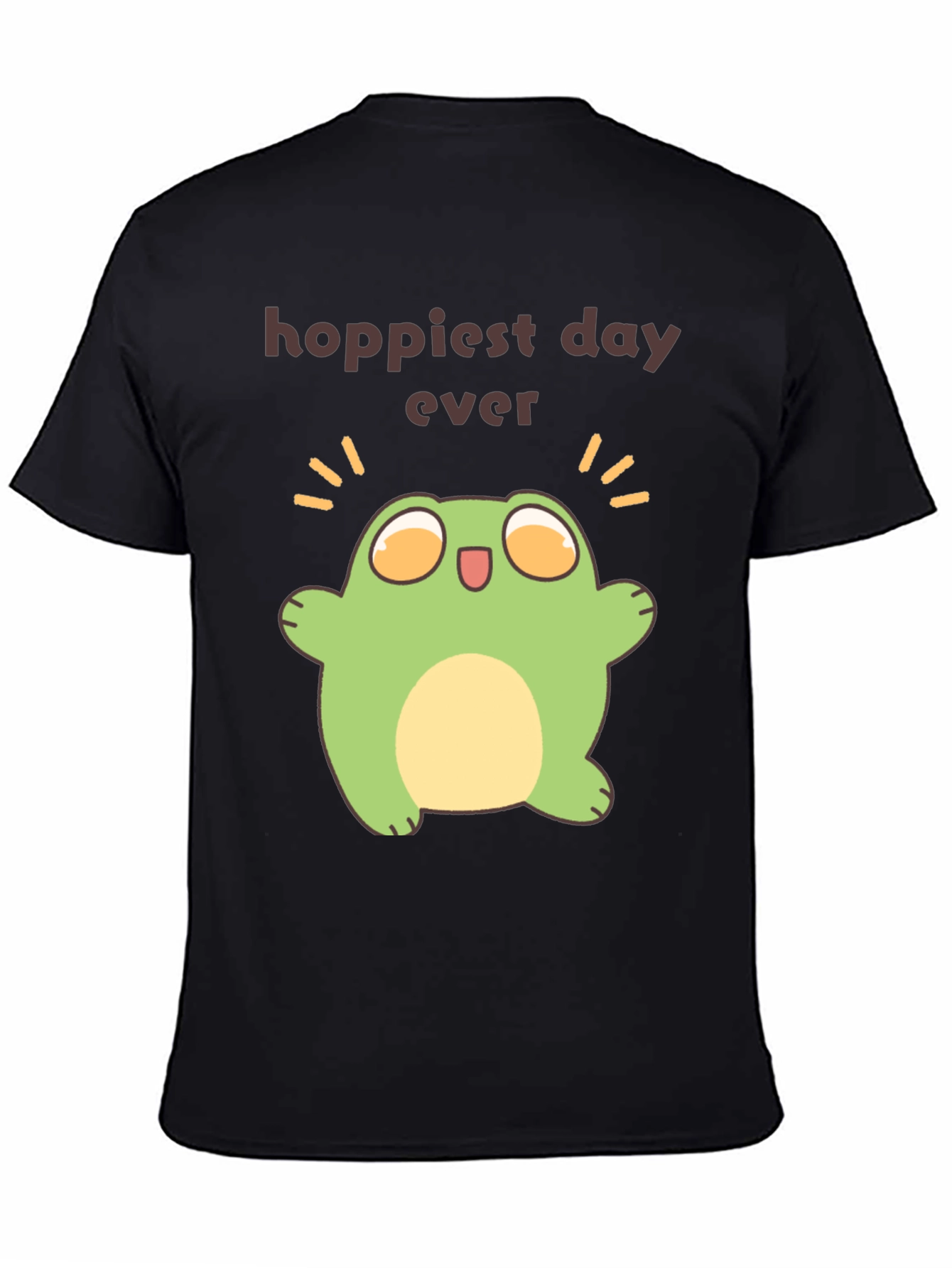 Hoppiest Day Ever Frog T-Shirt - Black