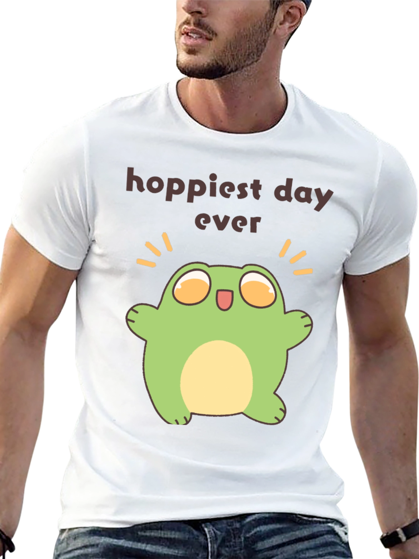 Hoppiest Day Ever Frog T-Shirt - Black