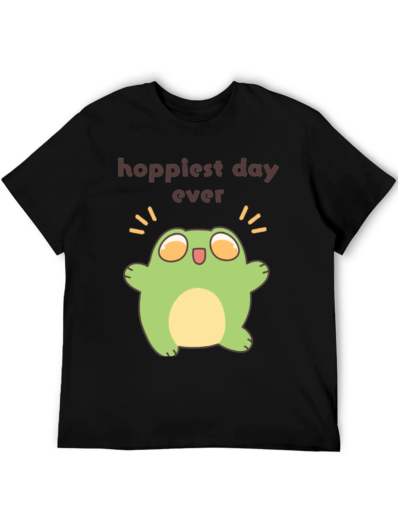 Hoppiest Day Ever Frog T-Shirt - Black