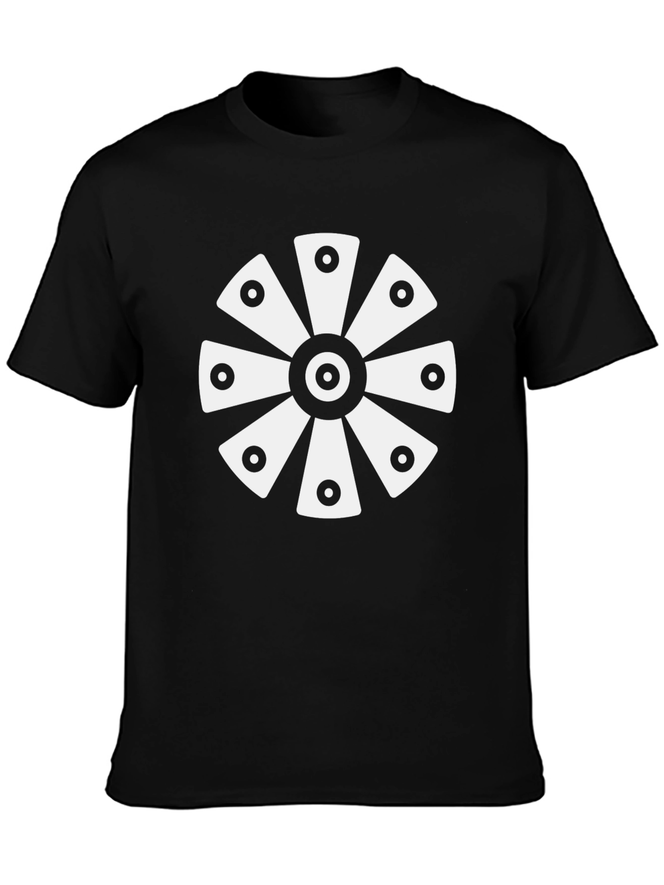 Geometric Black T-Shirt