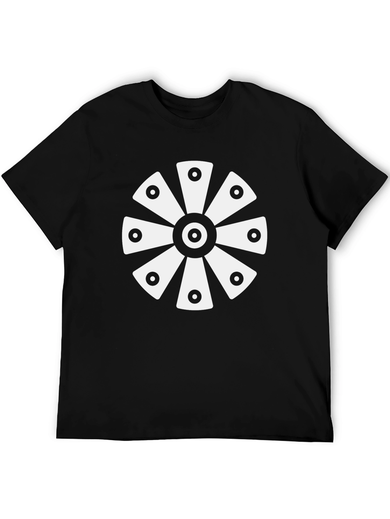 Geometric Black T-Shirt