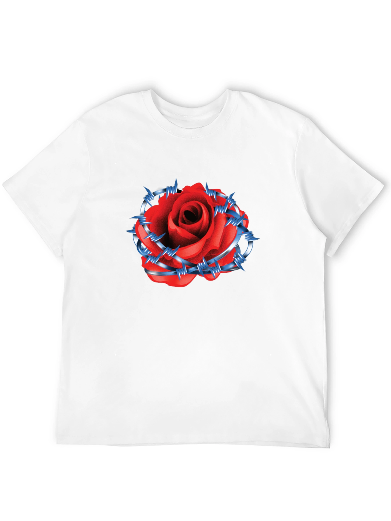 Rose & Barbed Wire Graphic Tee