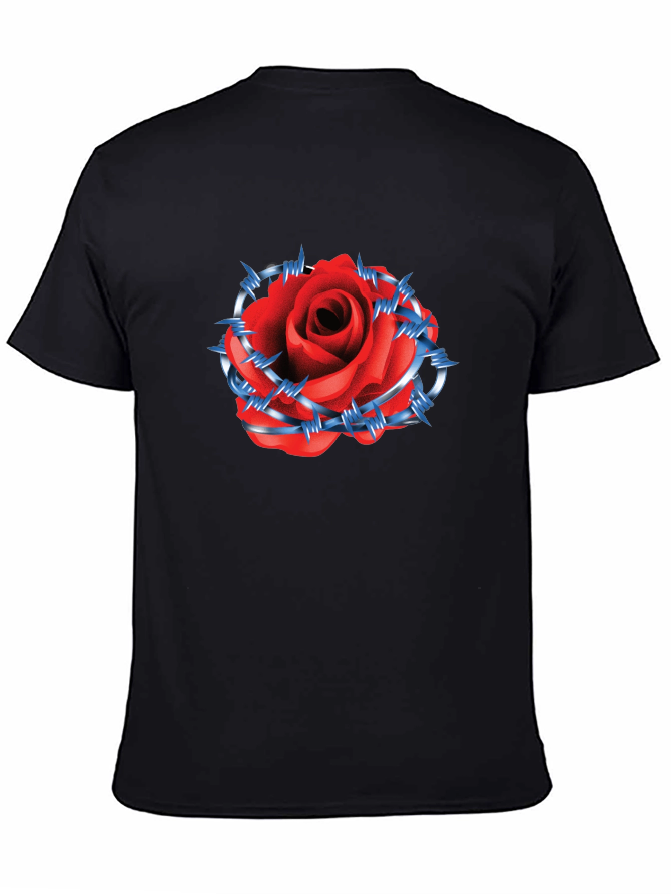 Rose & Barbed Wire Graphic Tee