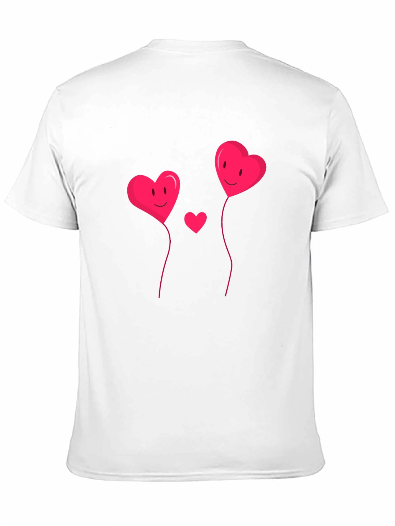 Heart Balloons Black Graphic Tee