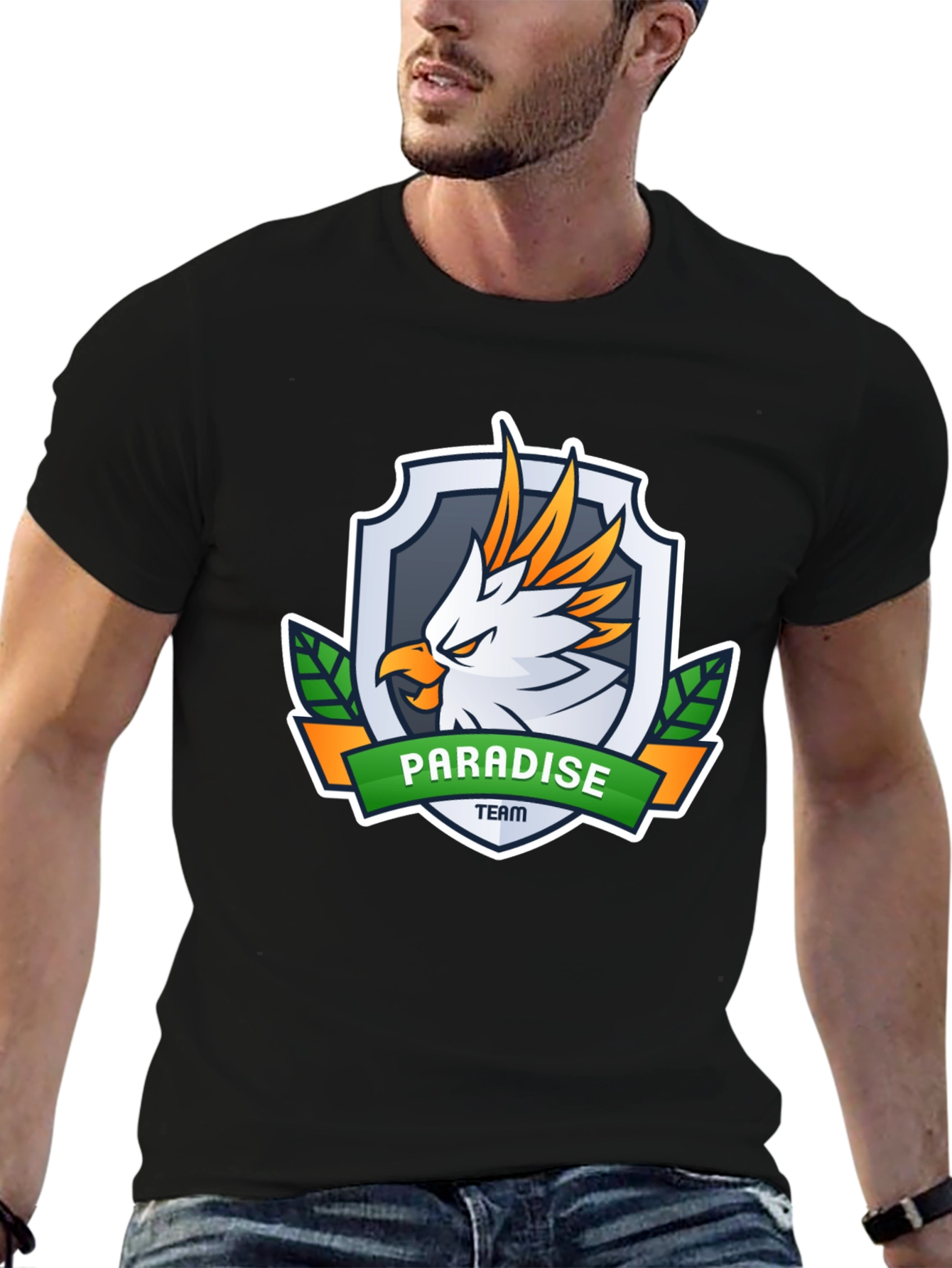 Paradise Team Graphic Tee - Black Short Sleeve