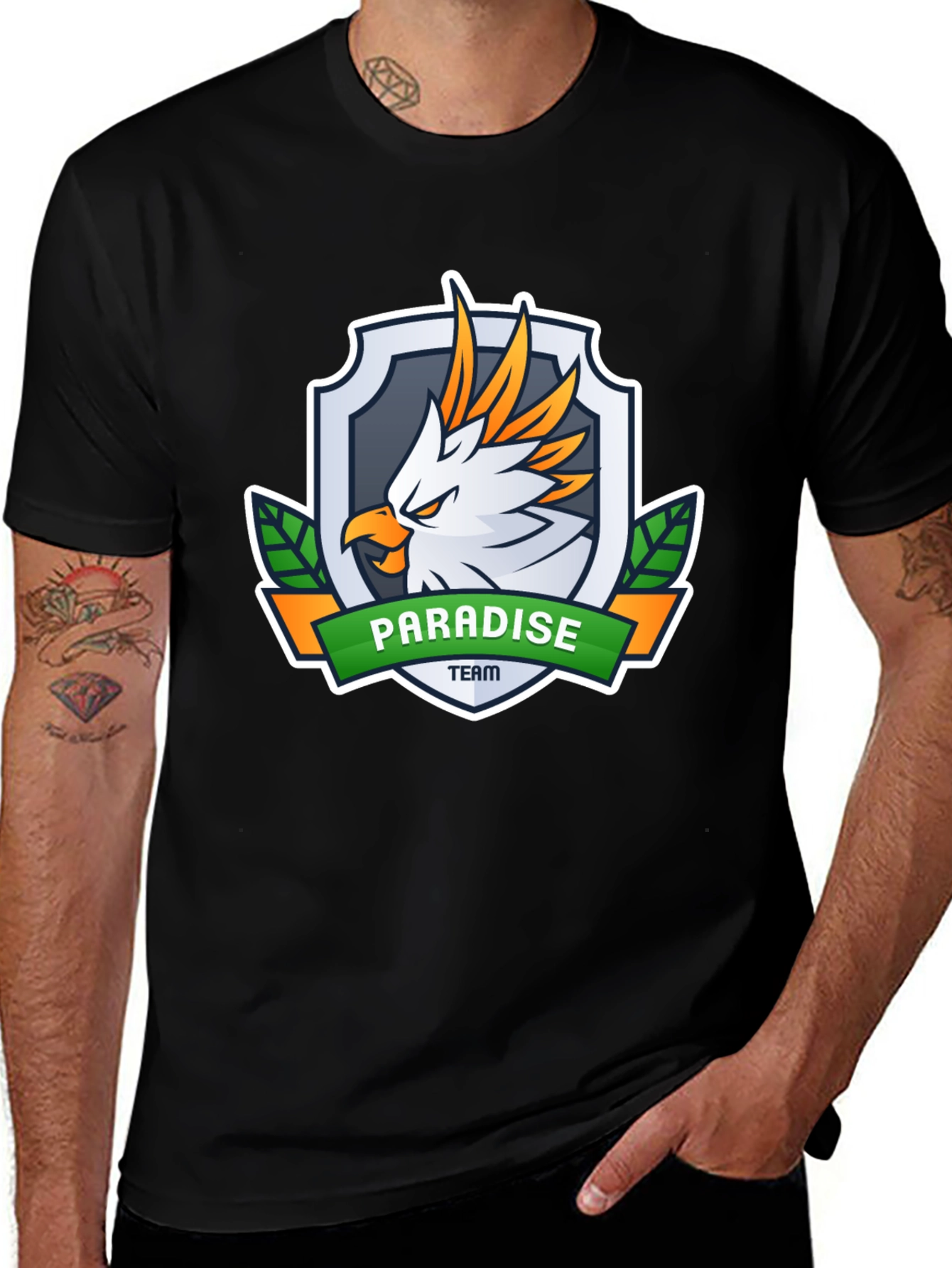 Paradise Team Graphic Tee - Black Short Sleeve