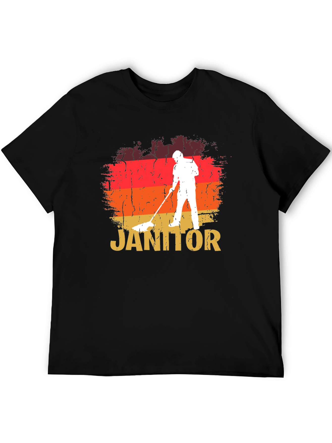 Retro Janitor T-Shirt - Cleaning Crew Apparel