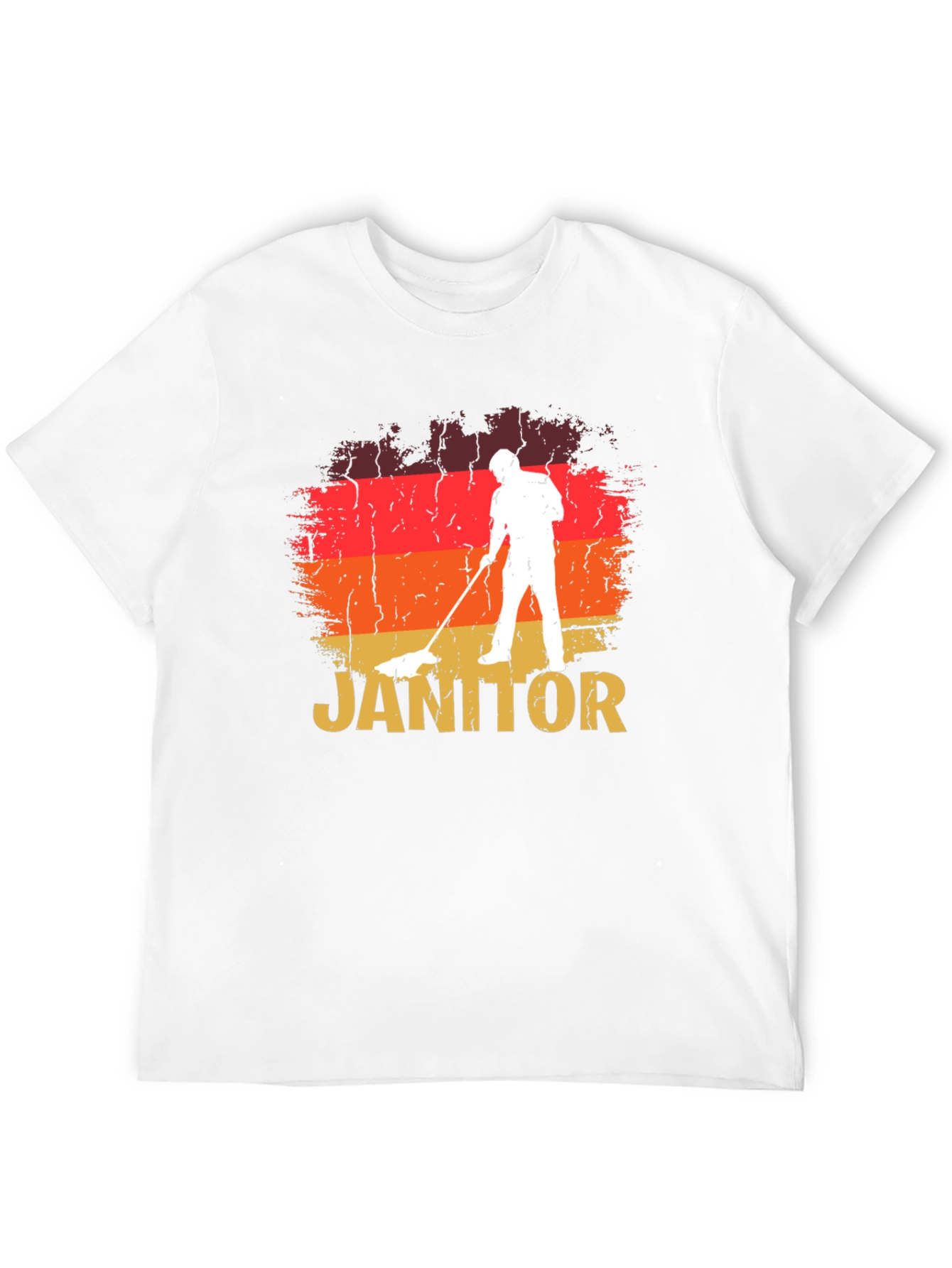Retro Janitor T-Shirt - Cleaning Crew Apparel