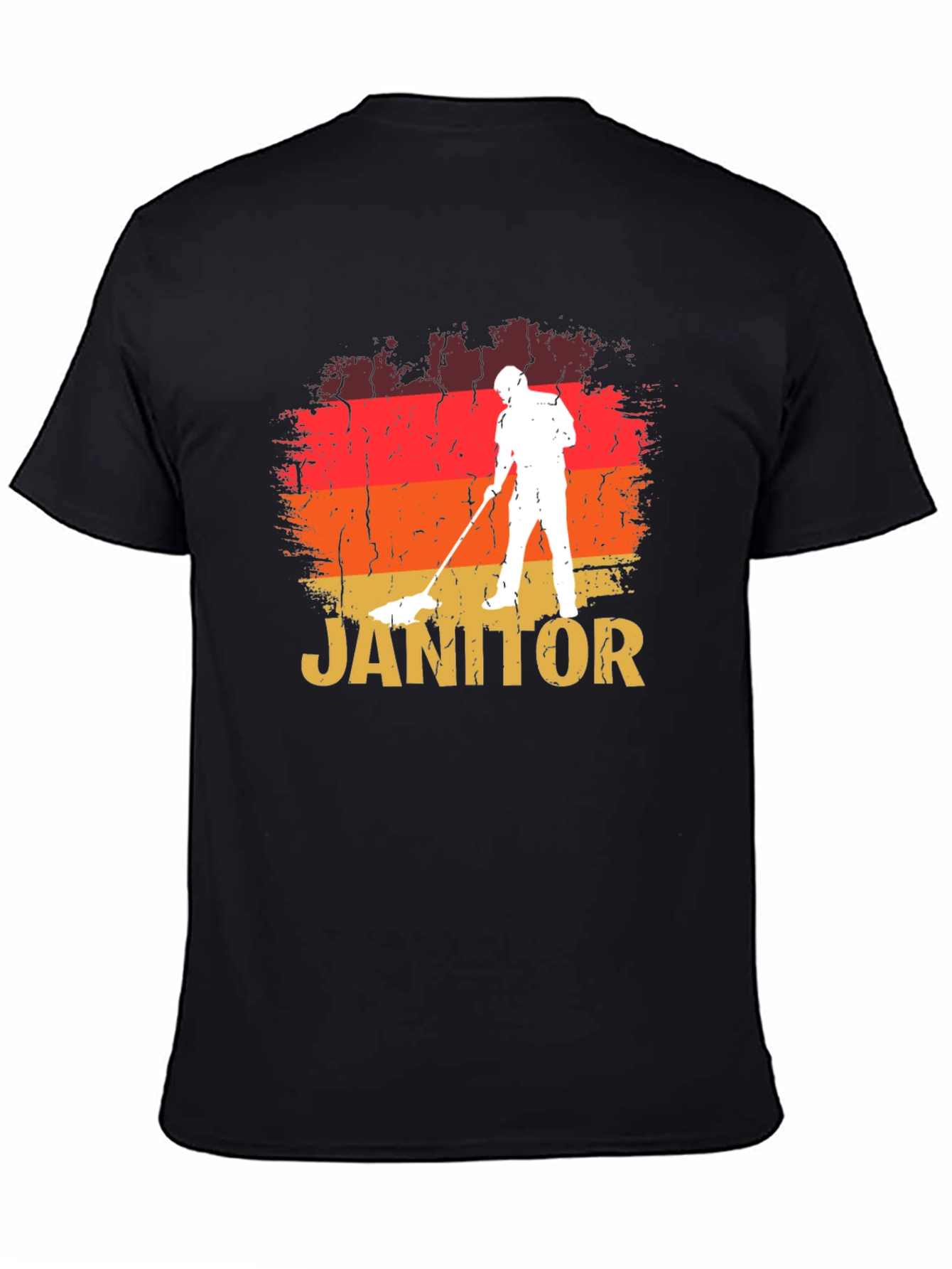 Retro Janitor T-Shirt - Cleaning Crew Apparel