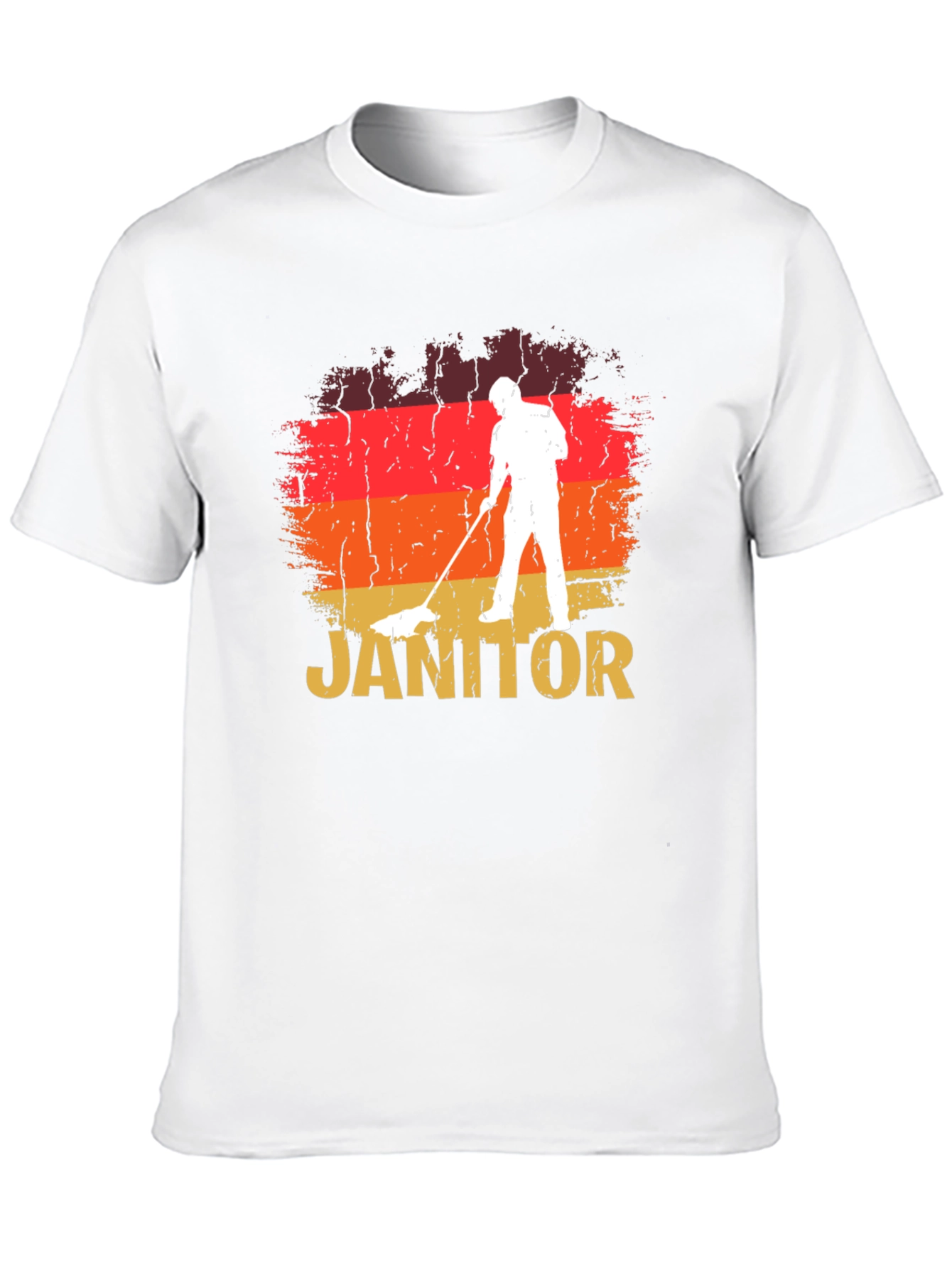 Retro Janitor T-Shirt - Cleaning Crew Apparel