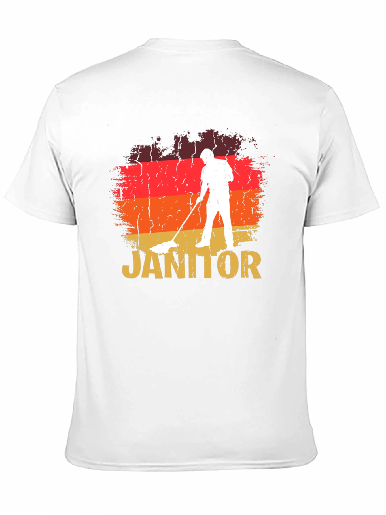 Retro Janitor T-Shirt - Cleaning Crew Apparel