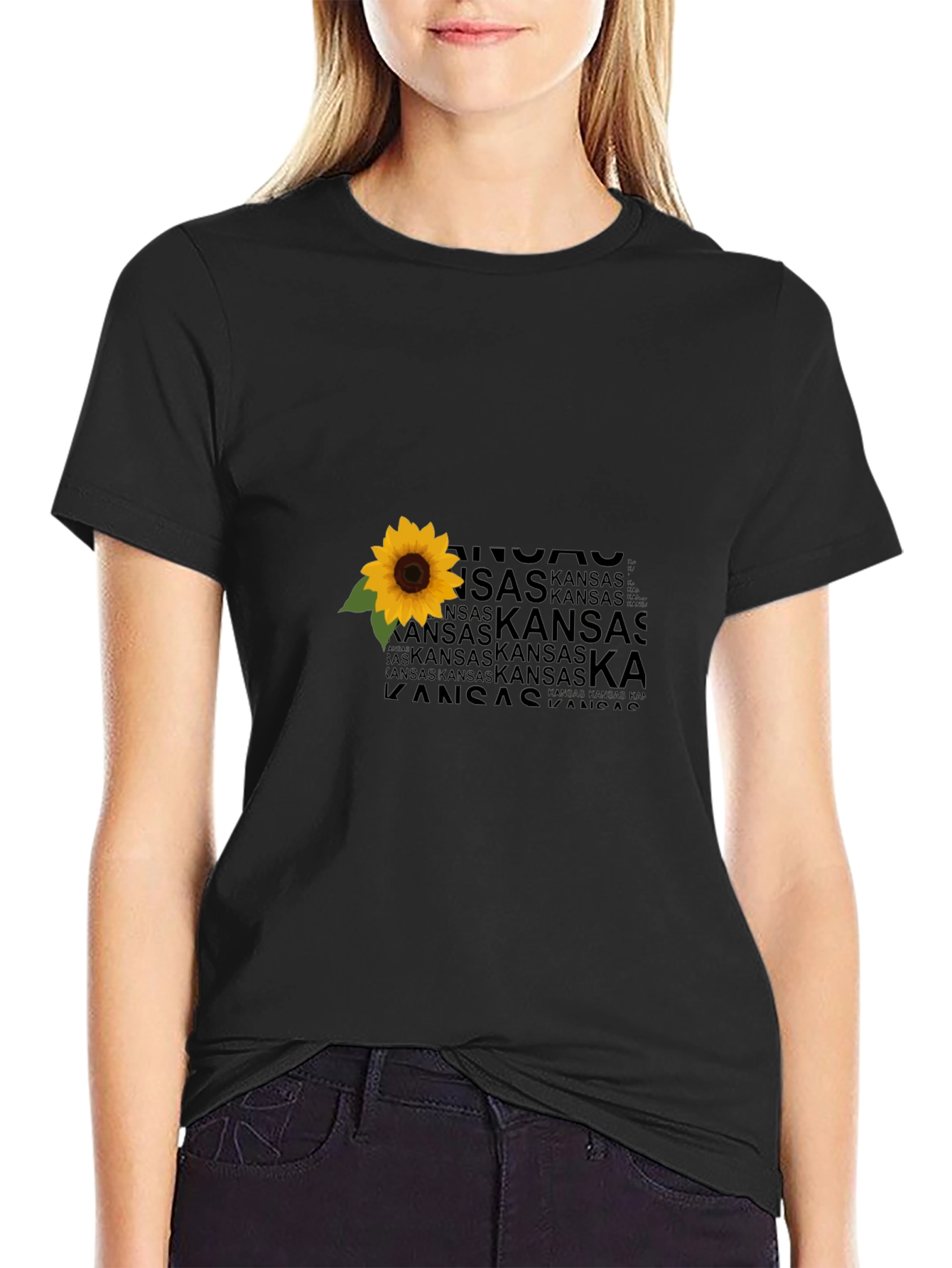 Kansas Sunflower Graphic T-Shirt