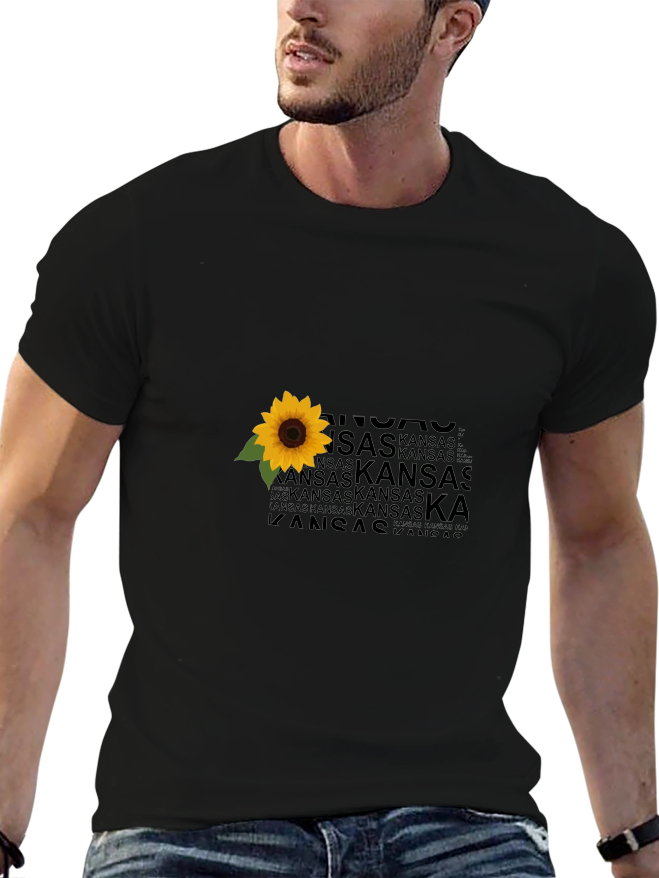 Kansas Sunflower Graphic T-Shirt