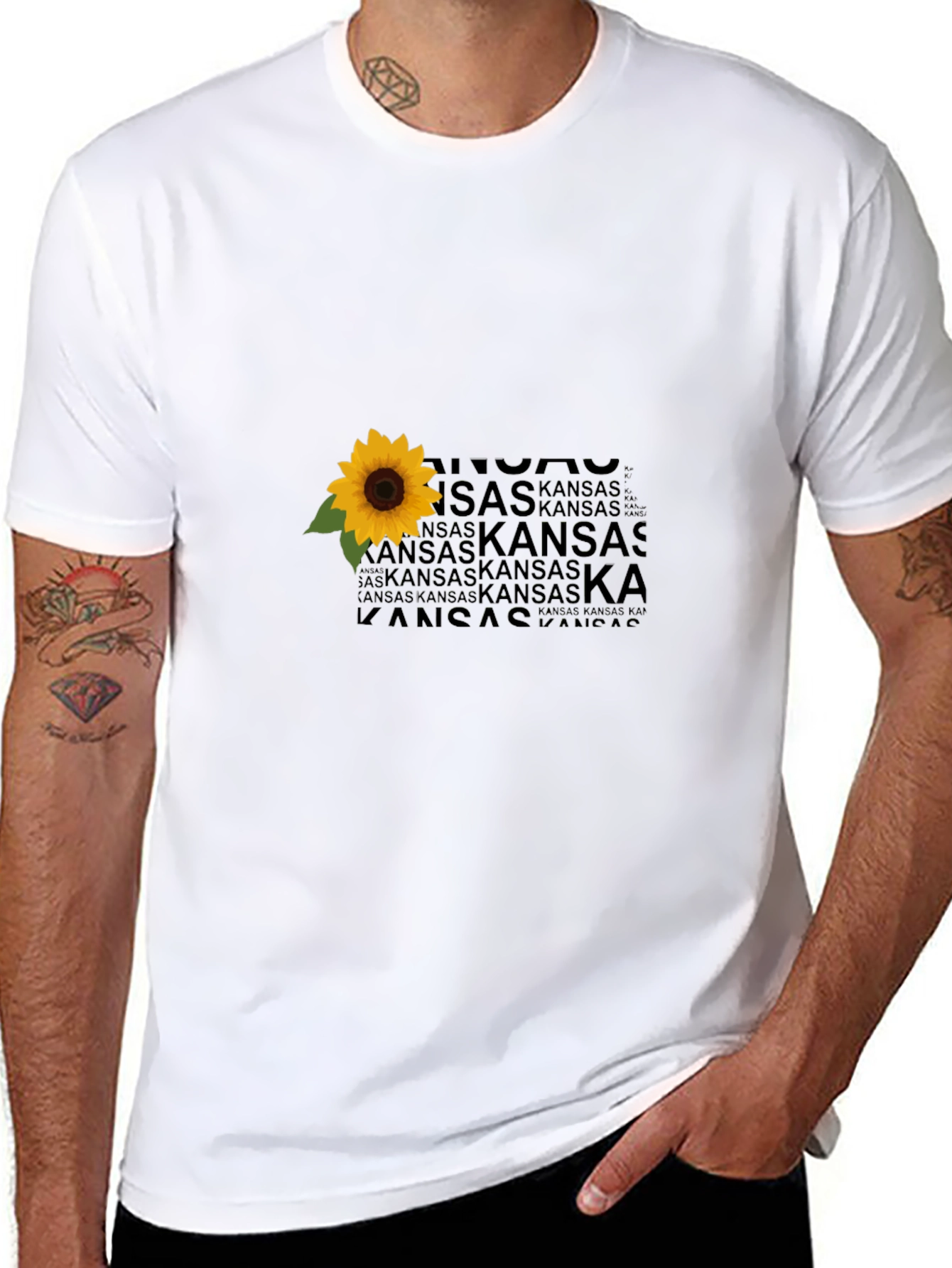 Kansas Sunflower Graphic T-Shirt