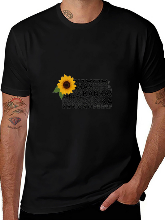 Kansas Sunflower Graphic T-Shirt