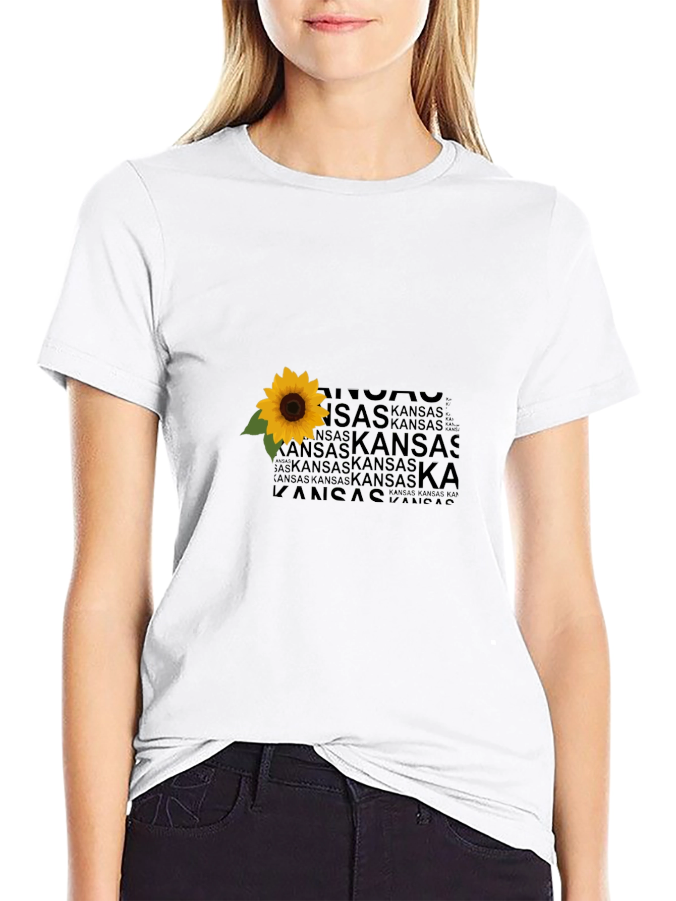 Kansas Sunflower Graphic T-Shirt