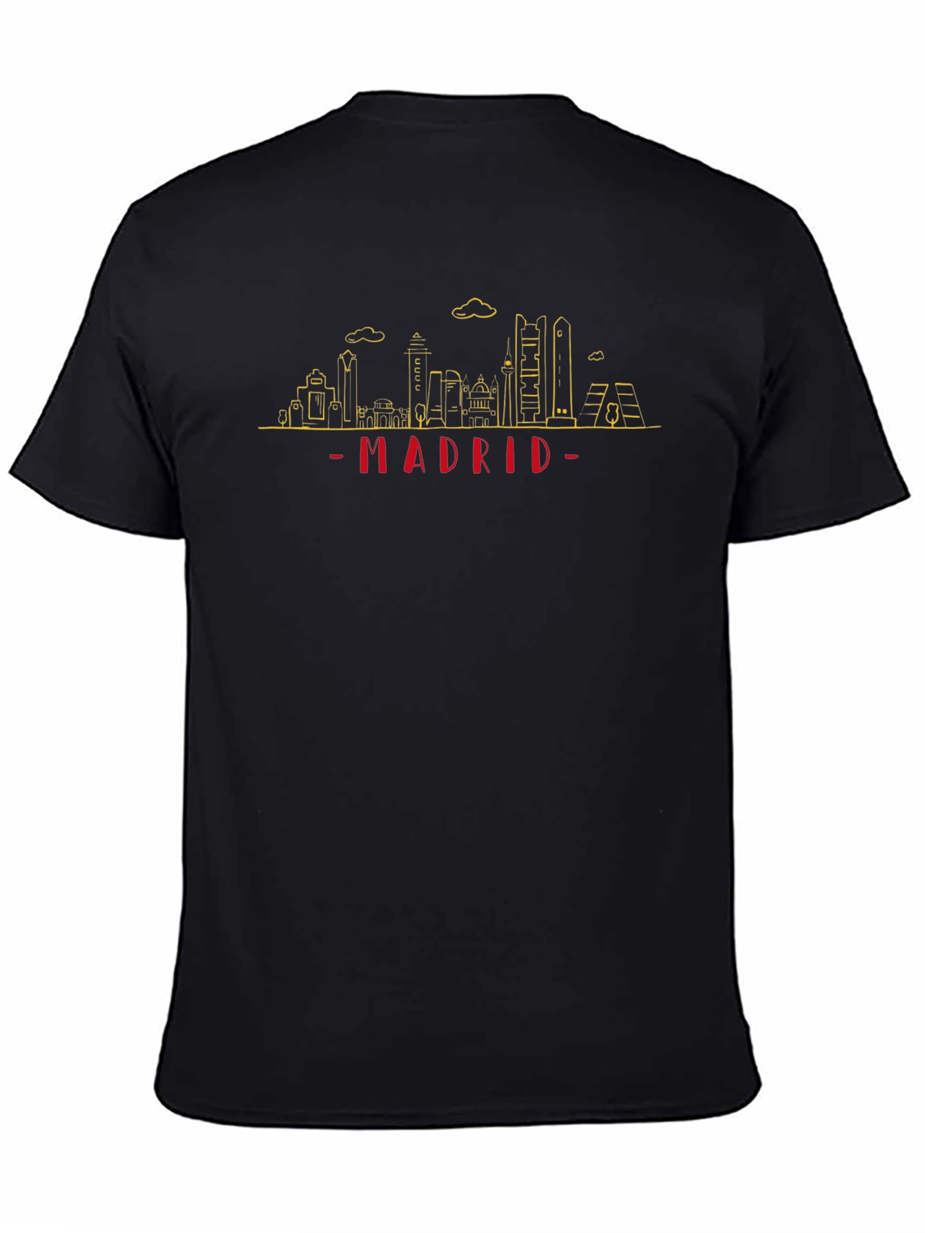Madrid Skyline T-Shirt - Cityscape Graphic Tee