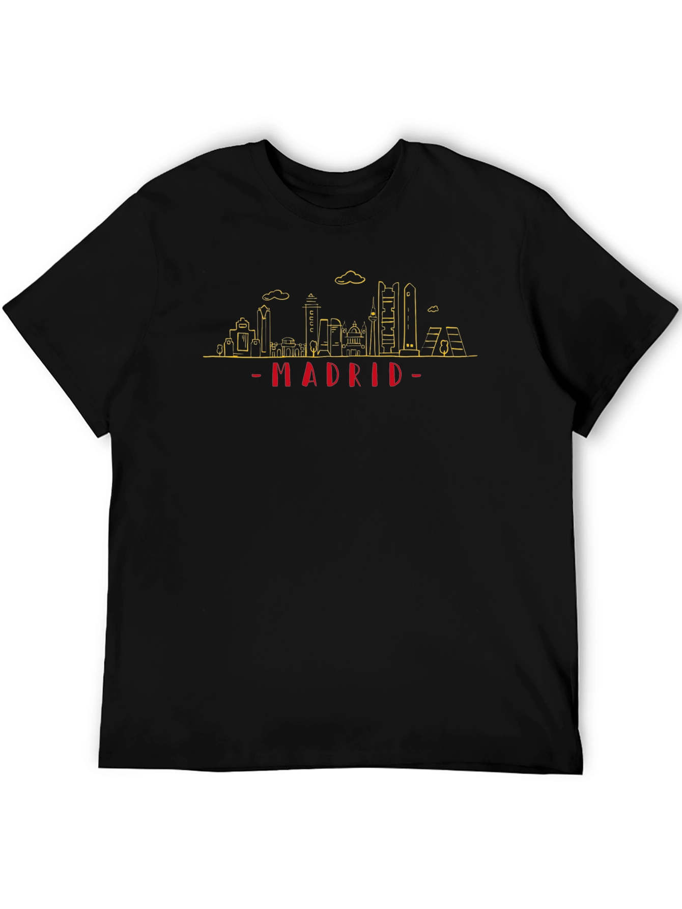 Madrid Skyline T-Shirt - Cityscape Graphic Tee