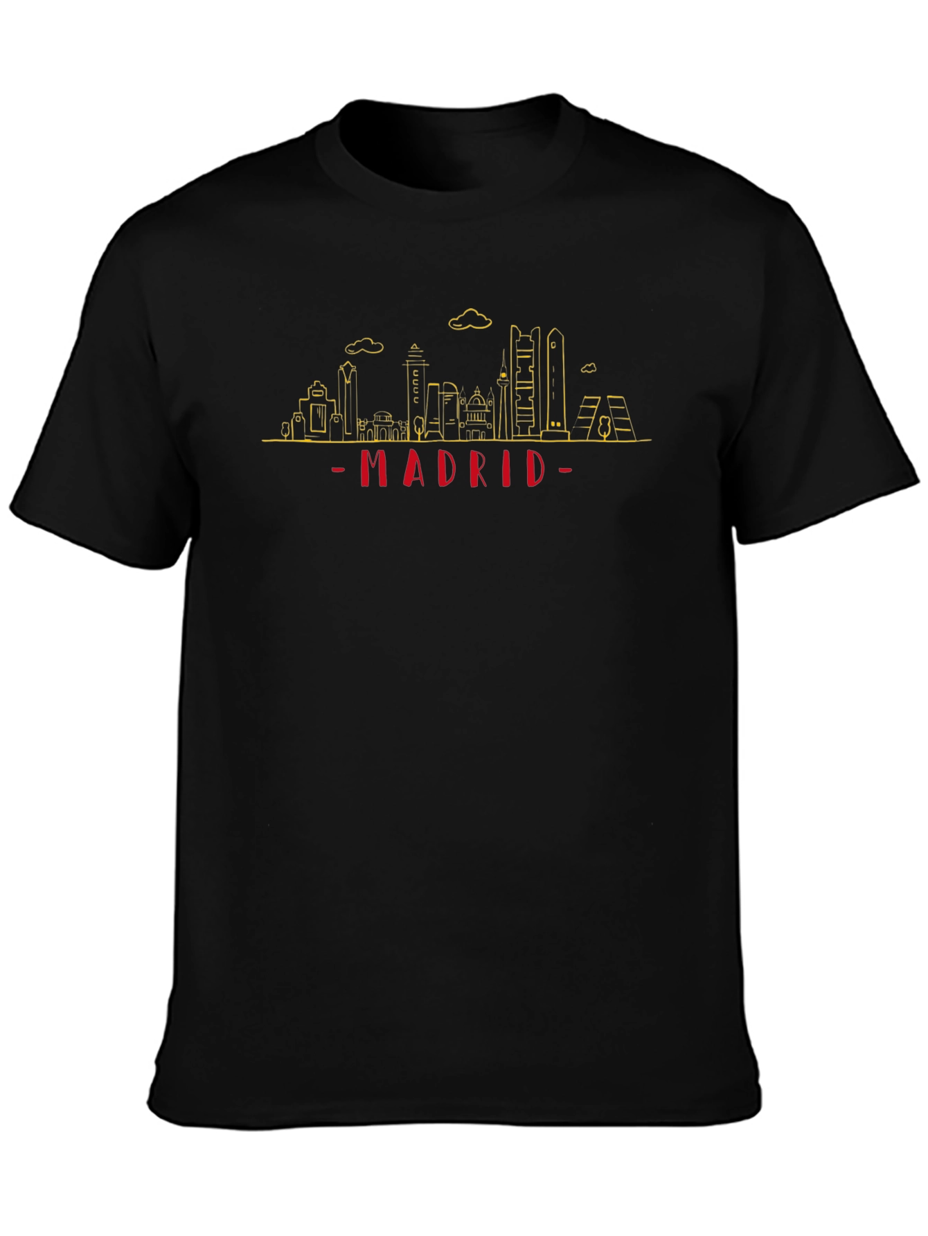Madrid Skyline T-Shirt - Cityscape Graphic Tee