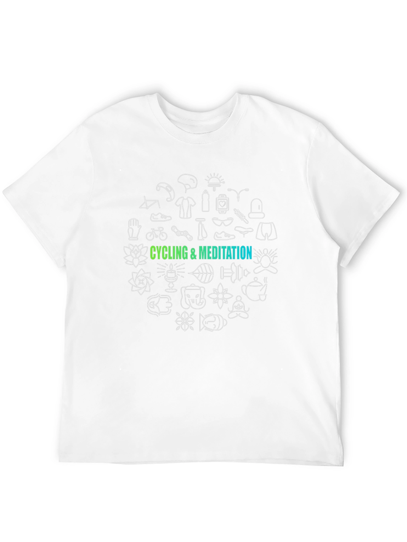 Cycling & Meditation Graphic T-Shirt