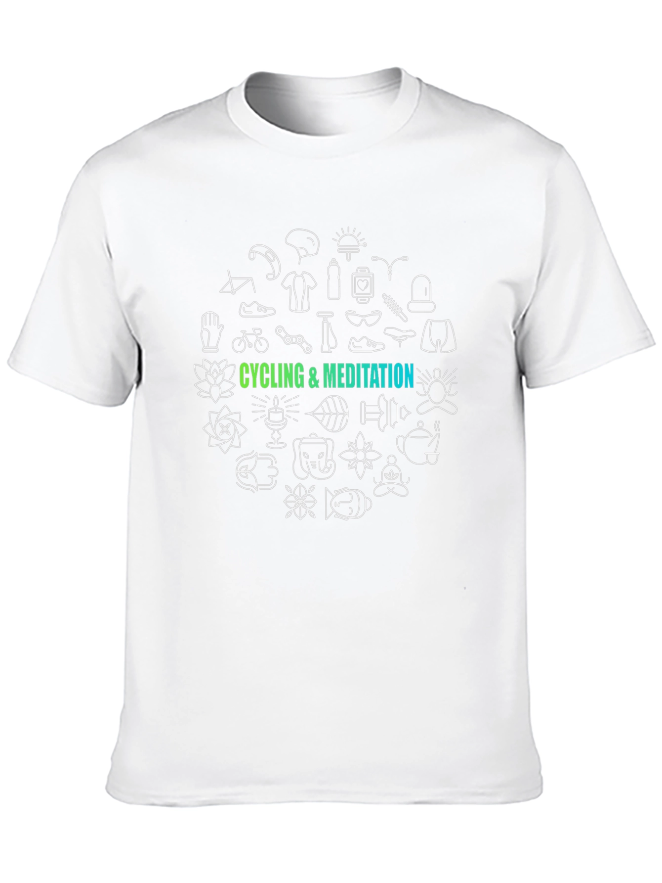 Cycling & Meditation Graphic T-Shirt