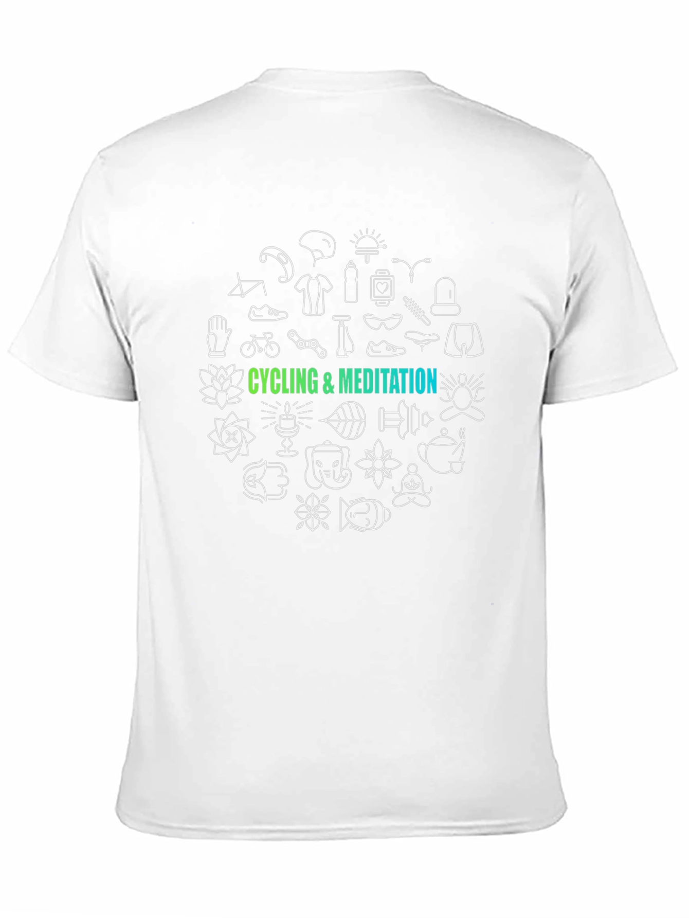 Cycling & Meditation Graphic T-Shirt